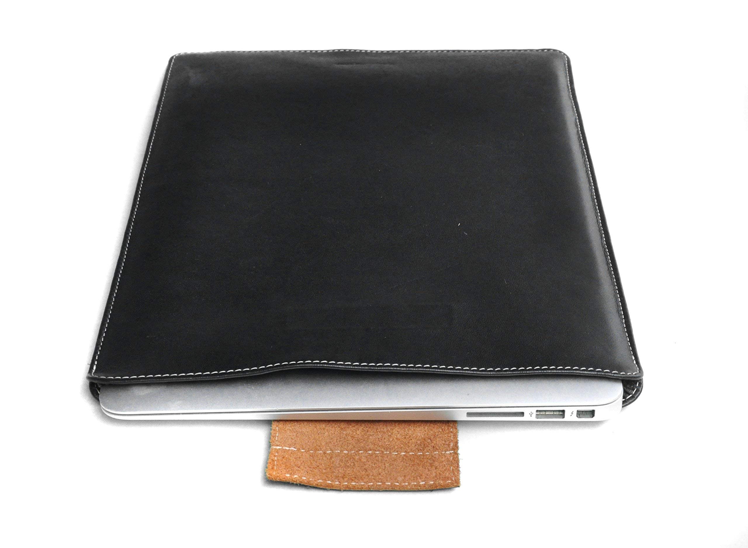 Chalk Factory Leather Sleeve, Protective Case for Galaxy Tab S7 | S7+ Tablet #ALM : Black 6