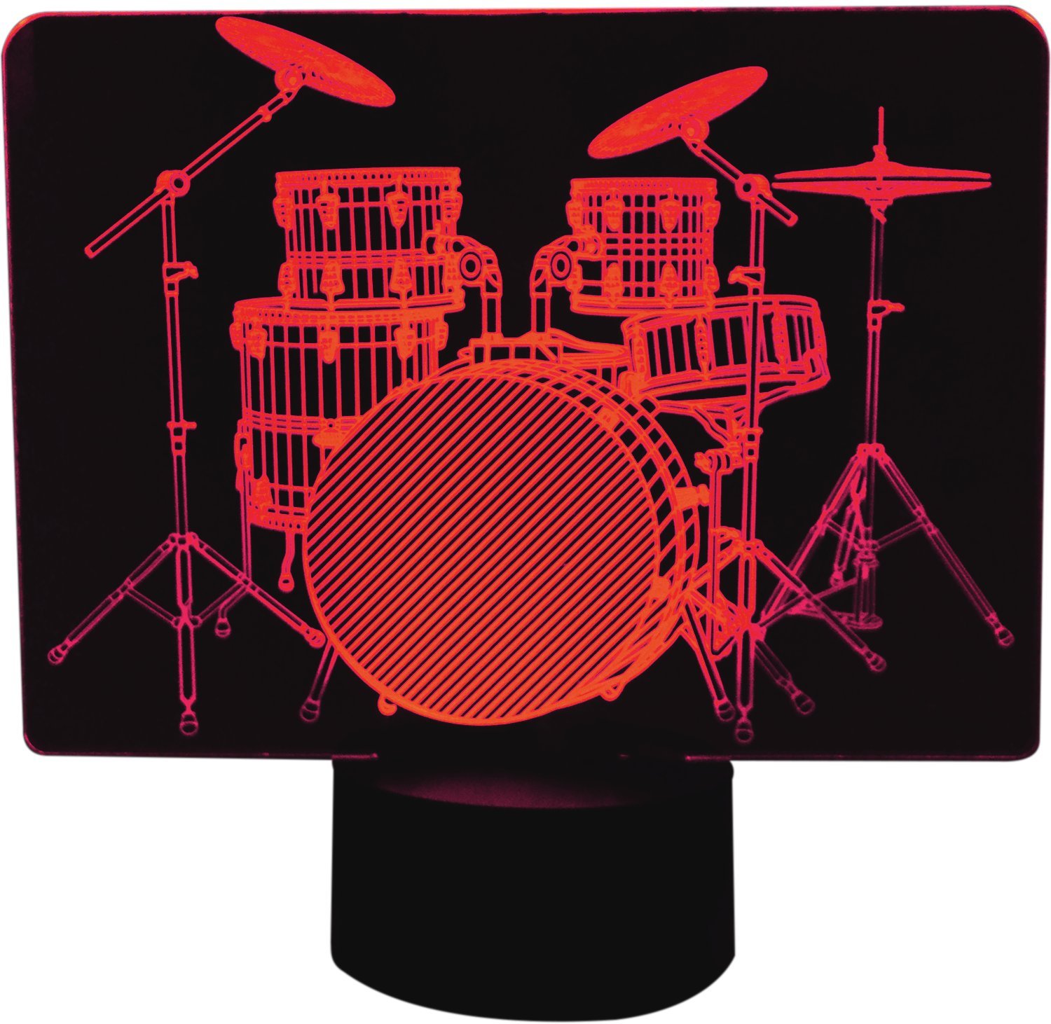 Drum Set - 3D LED LAMP Optical Illusion Light with 7 Color Changing Lighting Effects 6