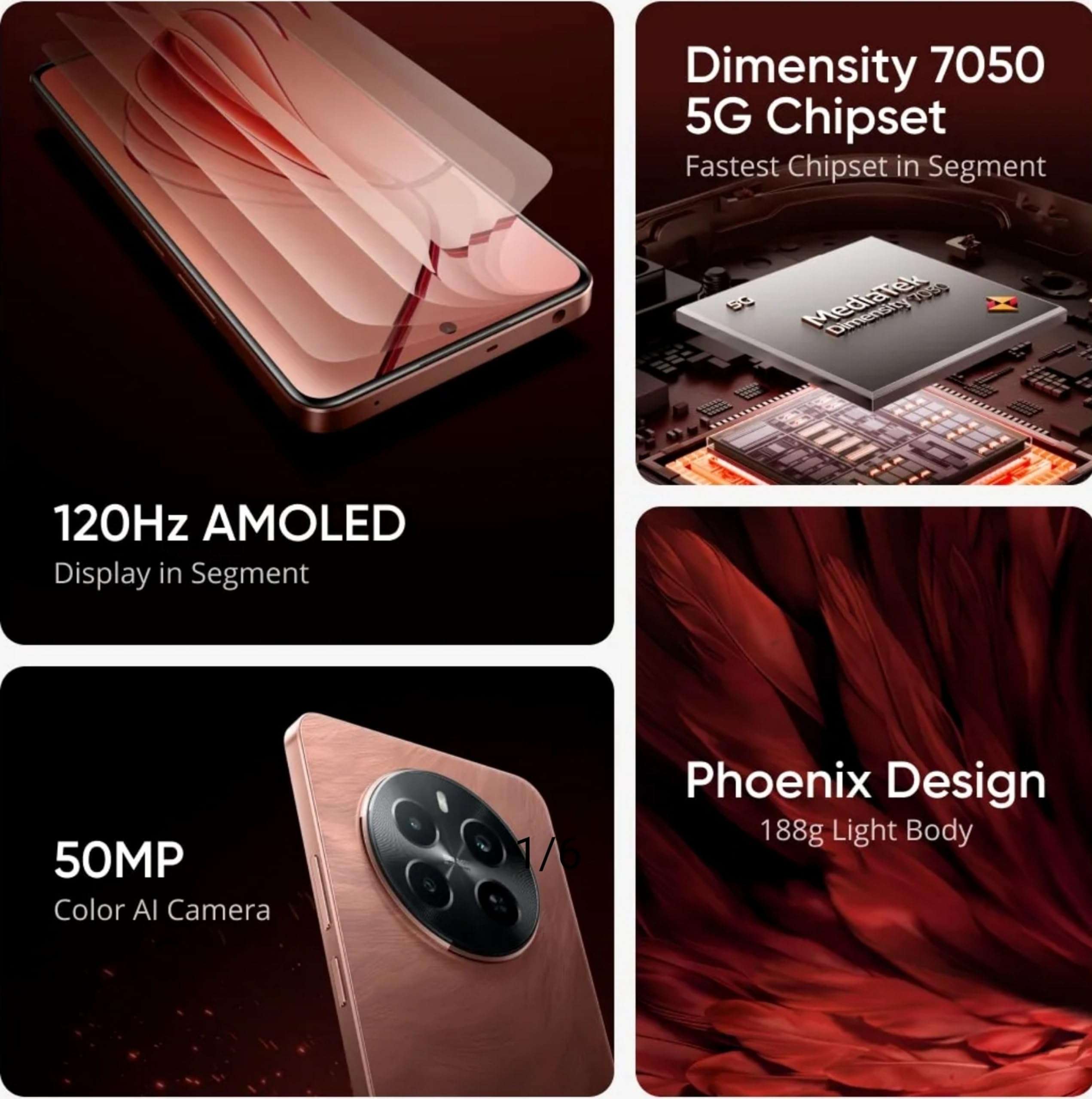 realme P1 5G (Peacock Green, 8GB RAM, 256GB Storage) | Up to 6GB + 6GB Dynamic RAM | Dimensity 7050 5G Chipset | AMOLED Display | 7-layer VC Cooling System | 50MP Color AI Camera |45W SUPERVOOC Charge 3