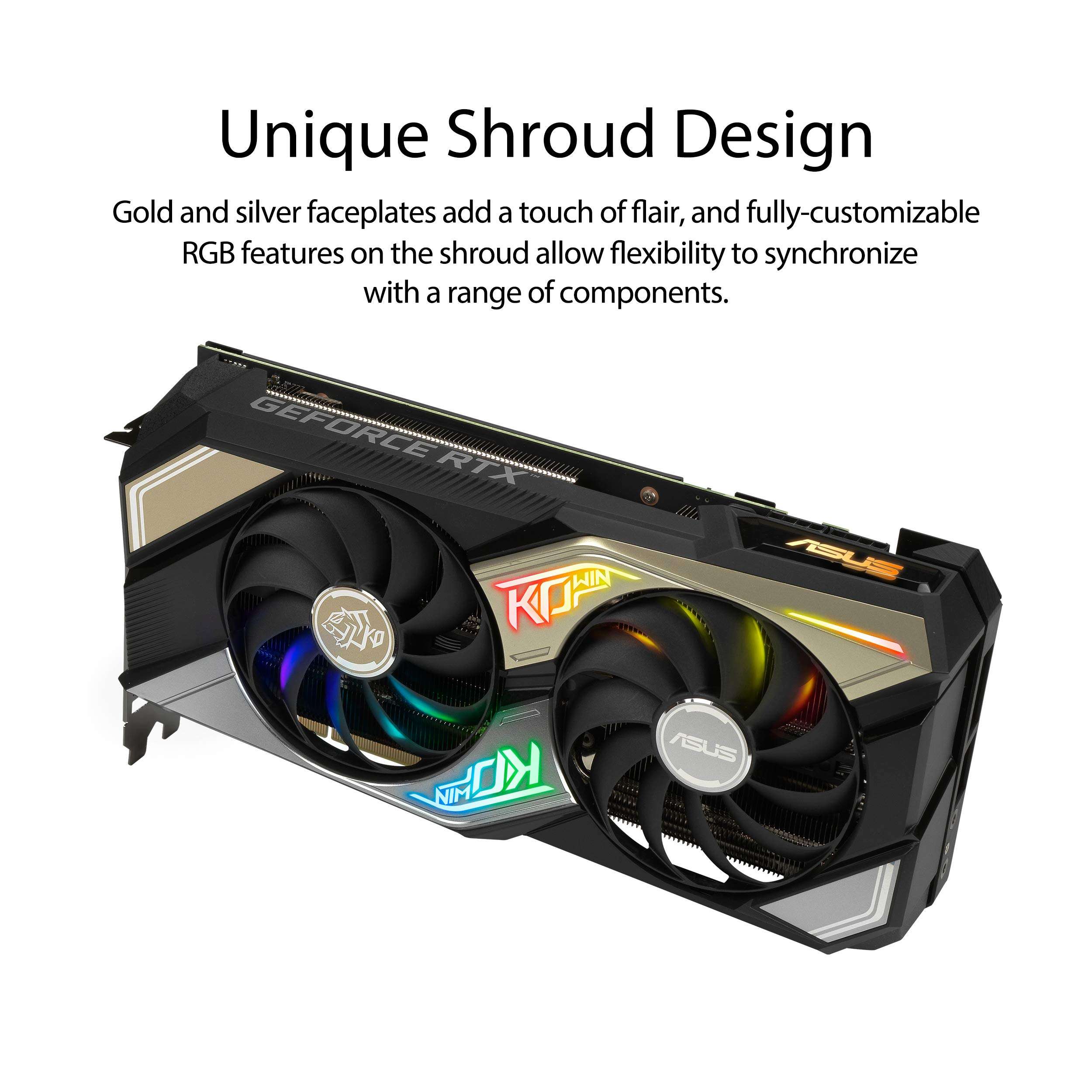 ASUS KO NVIDIA GeForce RTX 3070 OC Edition 8GB GDDR6 Gaming Graphics Card (PCIe 4.0, 8GB GDDR6 Memory, HDMI 2.1, DisplayPort 1.4a, Axial-tech Fan Design, 0dB Technology, Enduring capacitors) 4