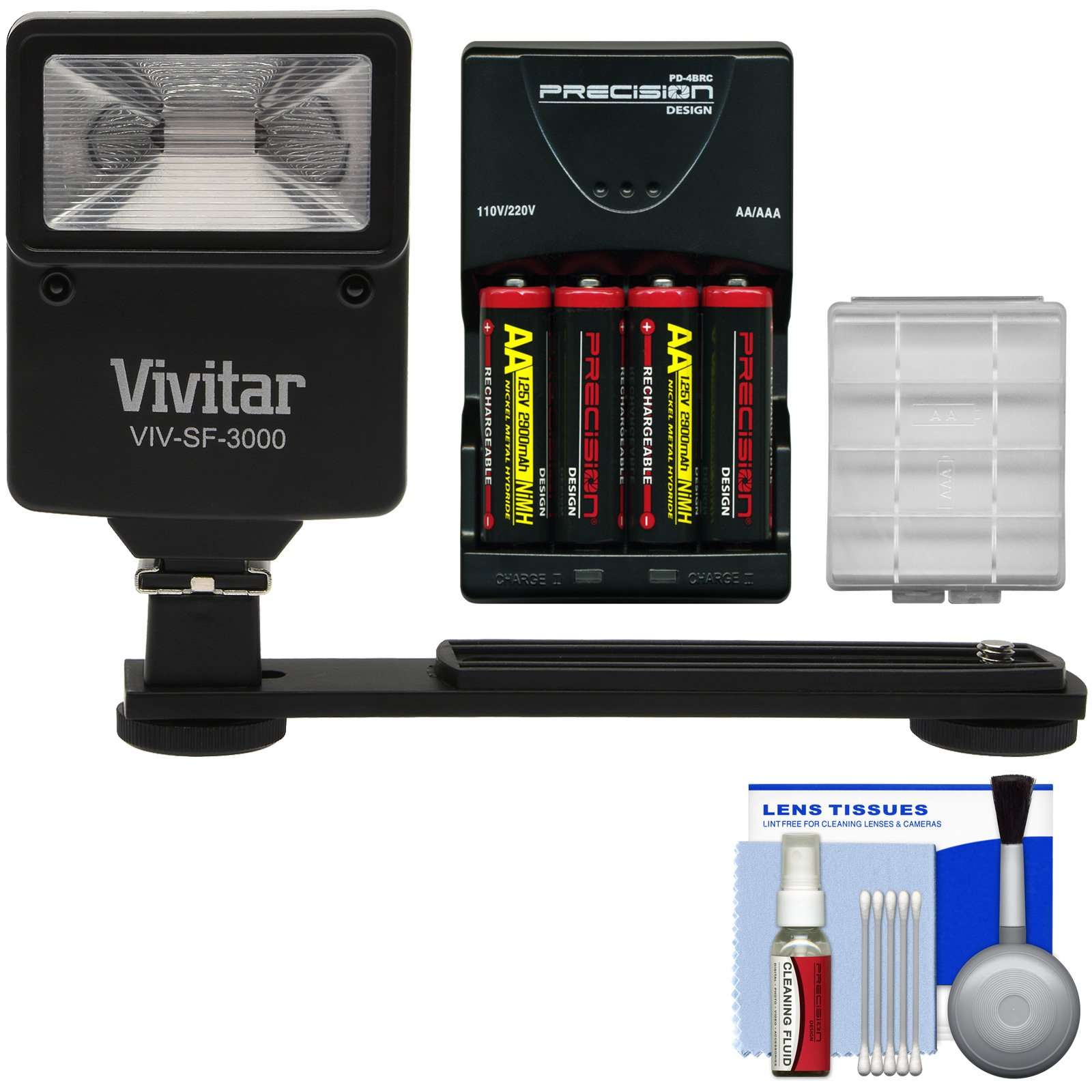 Essentials Bundle for Nikon Coolpix B500, L32, L330, L340, L830, L840 with AA Batteries & Charger + Kit Flash & Bracket + Kit 1
