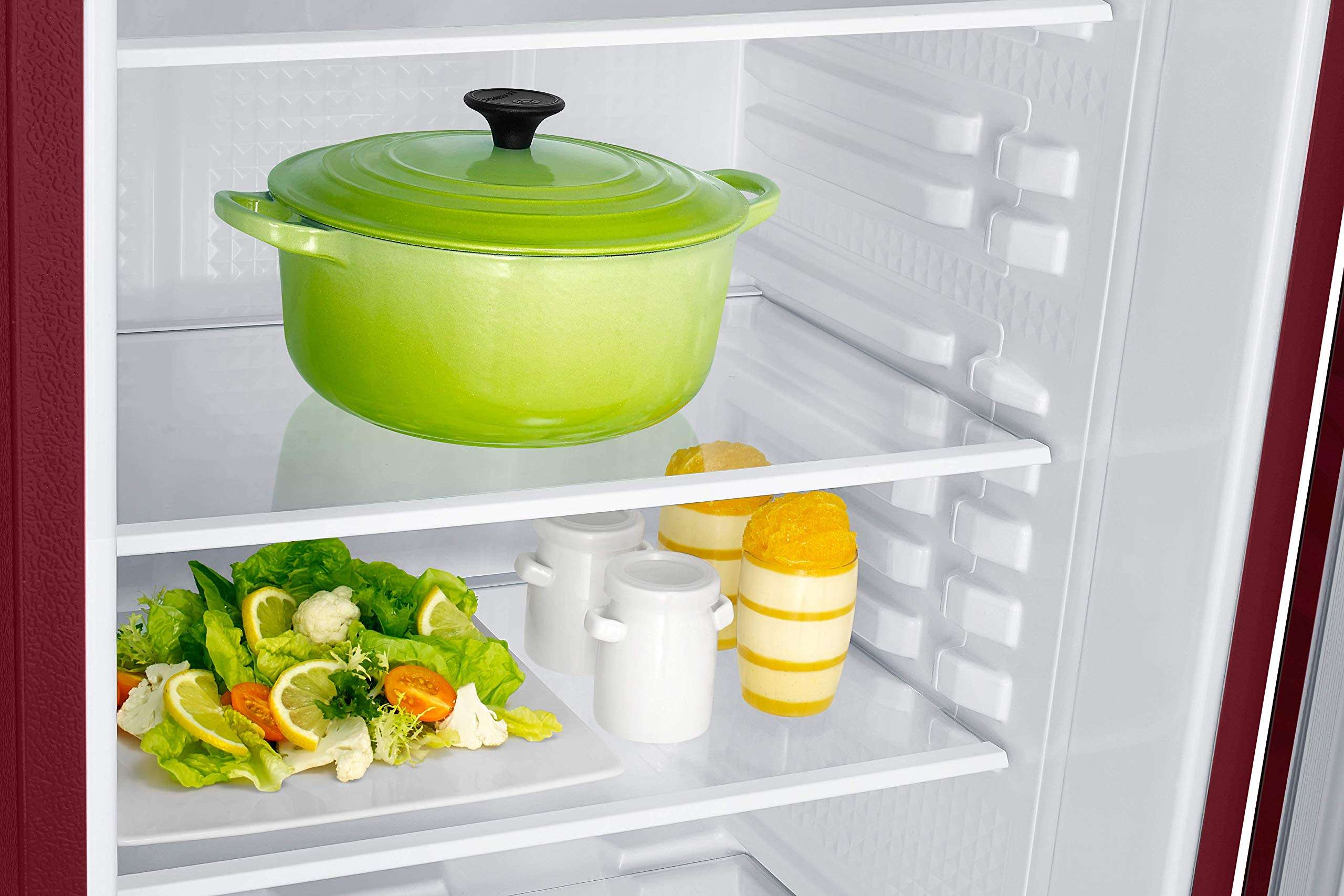 Samsung 230 L 3 Star Inverter Direct-Cool Single Door Refrigerator (RR24T285Y6R/NL, Base Stand with Drawer, Mystic Overlay Red, 2022 Model) 5