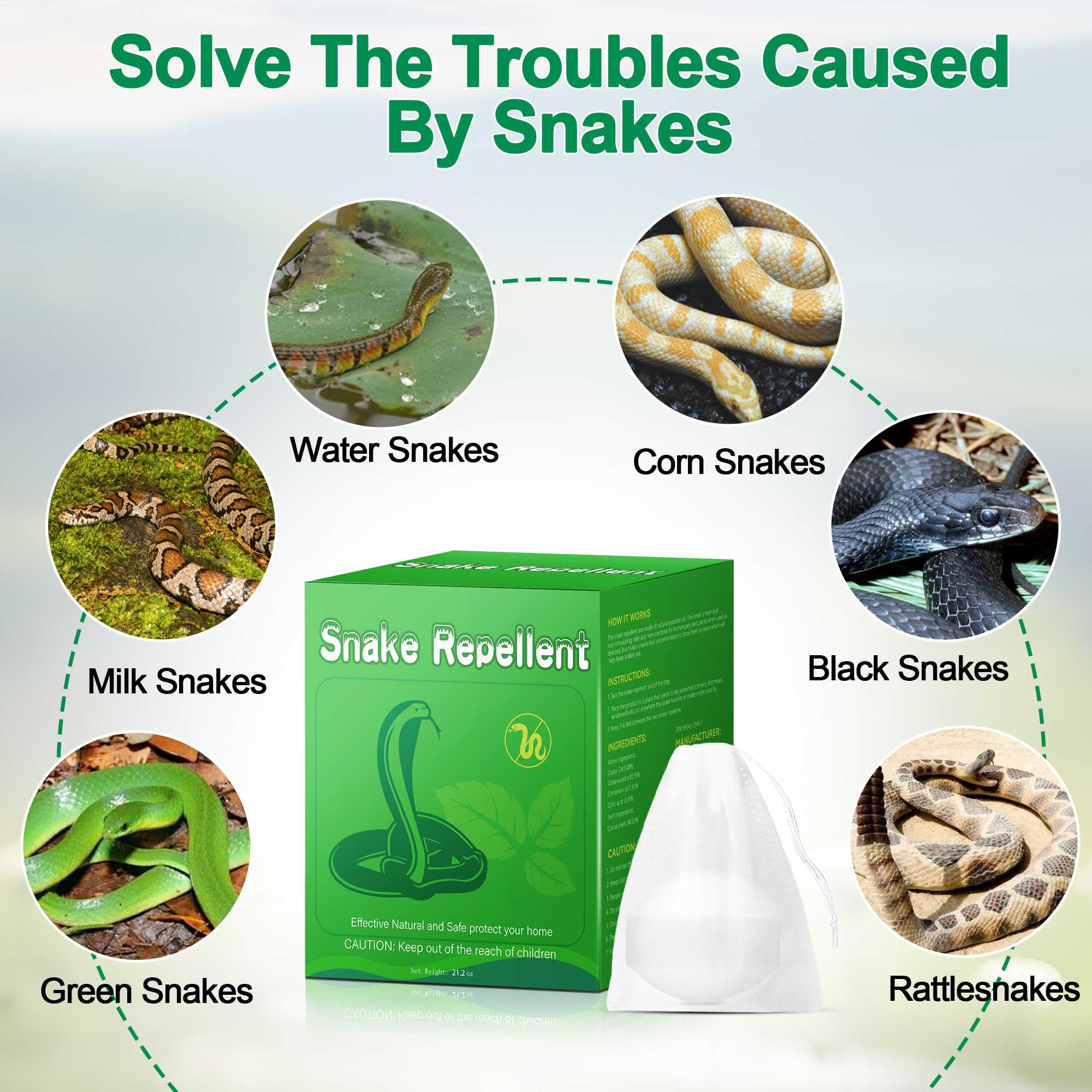 12 Pcs Snake Repellent for Yard, Snake Repellent Balls for Outdoor Camping Fishing, Keep Snakes Lizards Away from Yard, Garden, Lawn, Garage, Human & Pet Safe 5