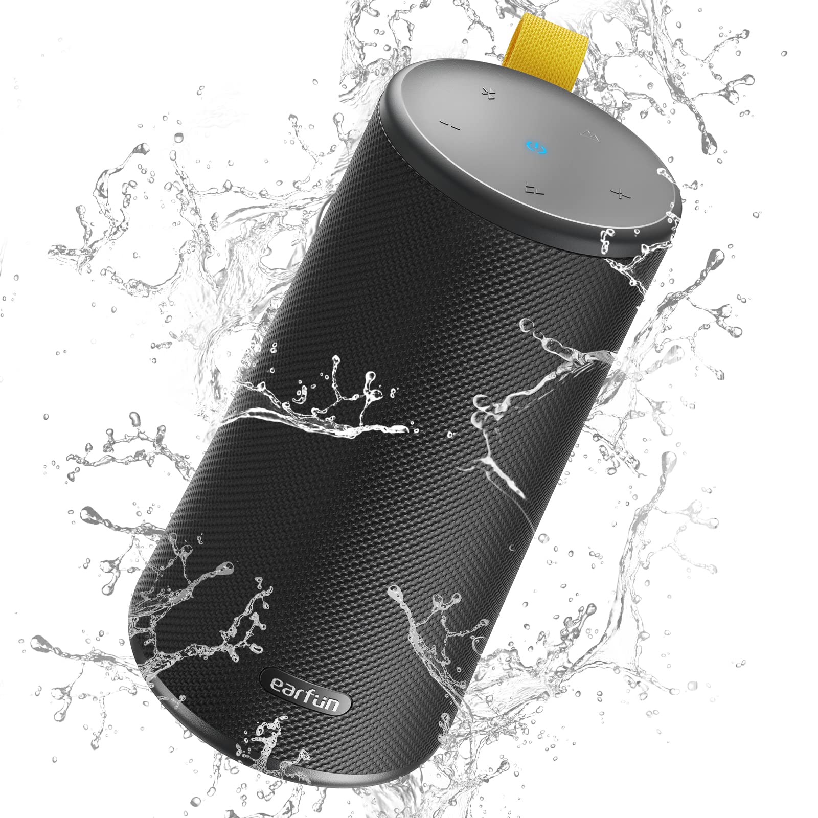 EarFun® UBOOM Bluetooth Speaker, [24W Stereo Sound] Boom Bass, 360° Surround Sound, Sweatshield™ IPX7 Waterproof, Indoor & Outdoor Modes, Dual Pairing, 24Hrs, Portable Wireless Speaker for iPhone etc 1