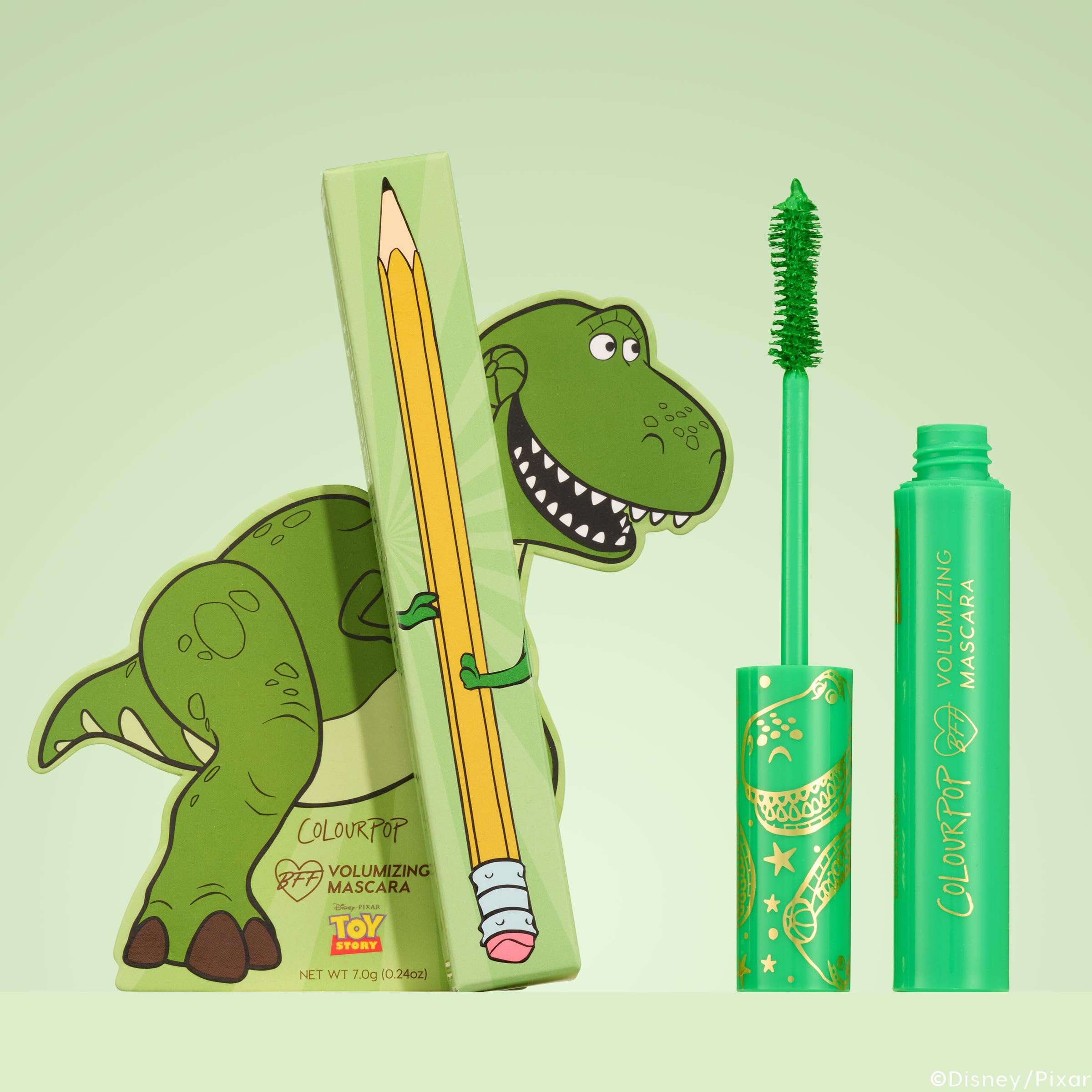 ColourPop x Toy Story BFF Mascara - Volumizing, Lifting & Lengthening Mascara - Buildable Green Mascara with a Twisted, Nylon Fiber Brush - Cruelty Free Eye Makeup - Roar (0.24 oz) 6