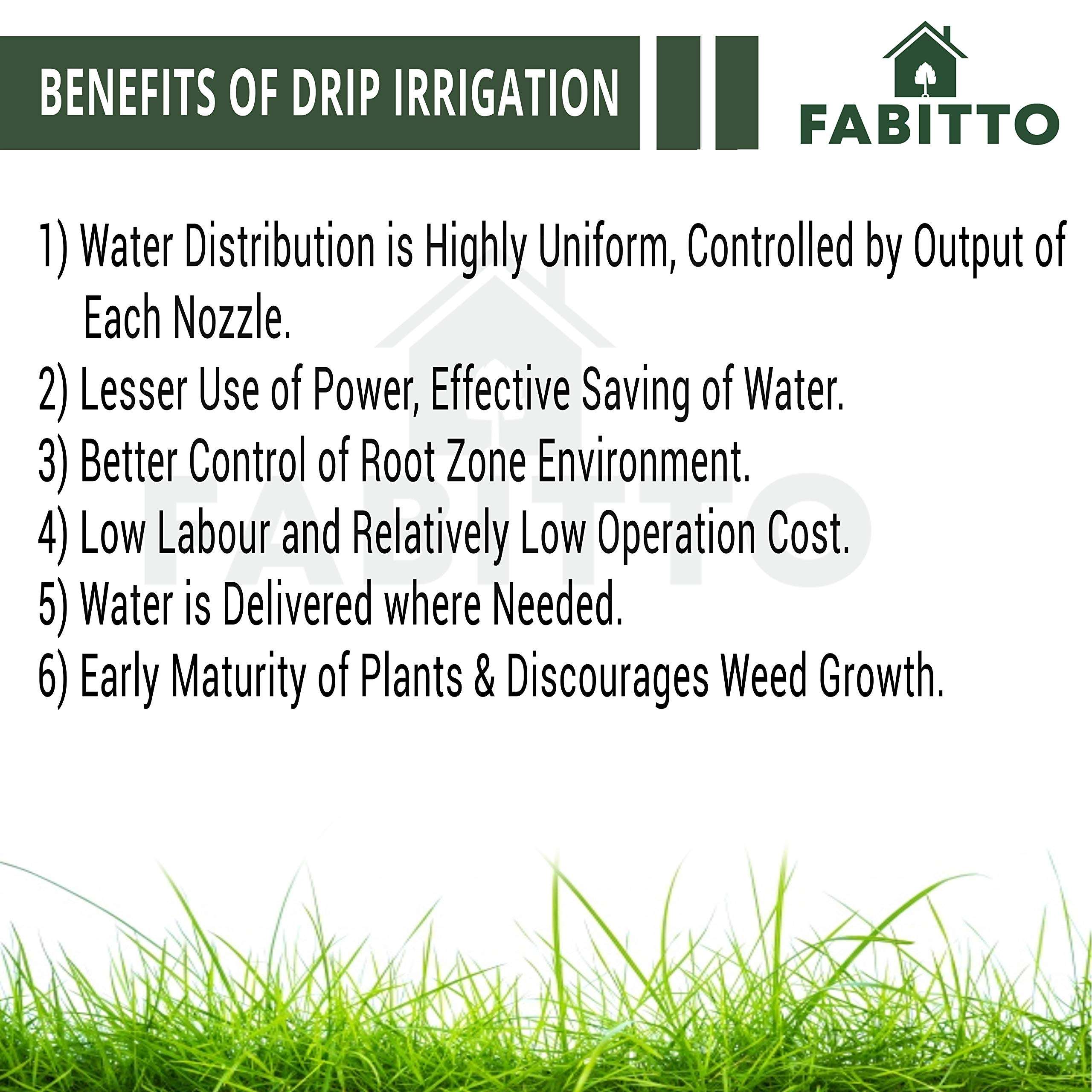 FABITTO® Drip Irrigation kit for Home Garden Plants kit Watering System for Plants. (60 Plants Drip Kit) 6