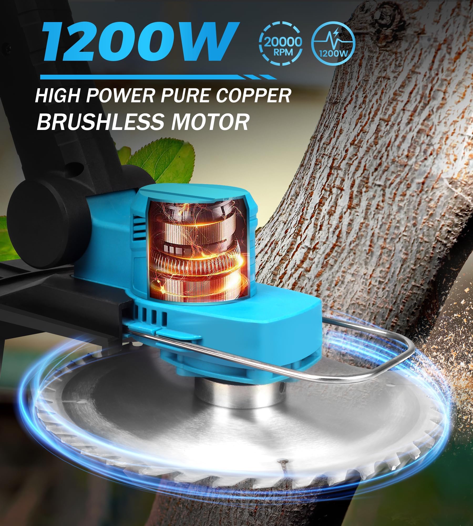 2025 Cordless Weed Wacker,Brushless 12-Inch Electric Weed Eater,with Versatile 3 Cutting Methods and 2 X 4.0Ah Electric Weed Wacker for Lawn Bush Weeds,Garden,Yard Care 4
