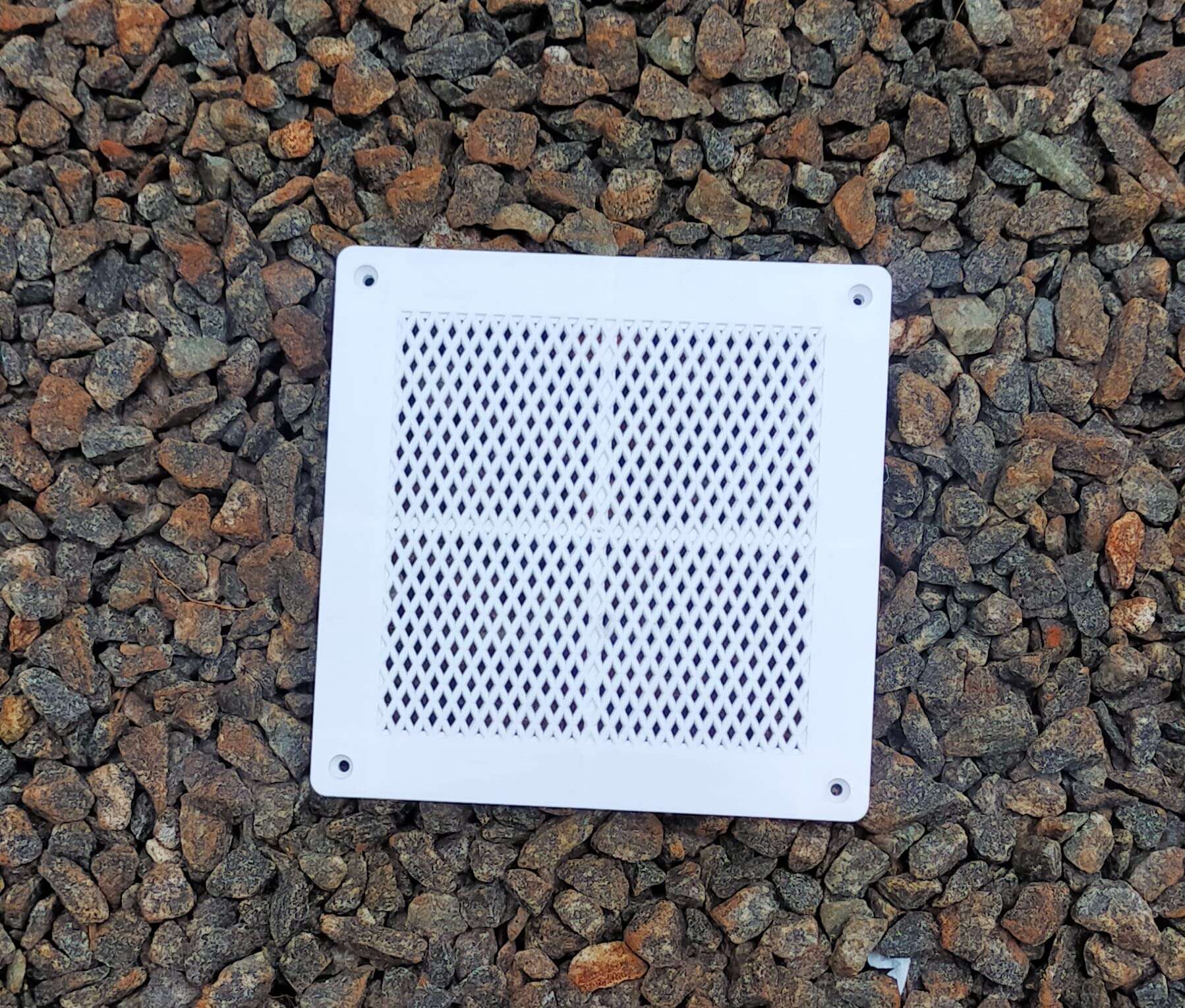 LJL Traders Wall Exhaust Fan/Chimney Vent Pipe Cover And Mosquito Net Dust controller/Air Vent Grille Cover Ducting (7 Inch Square, 3 Piece) 2