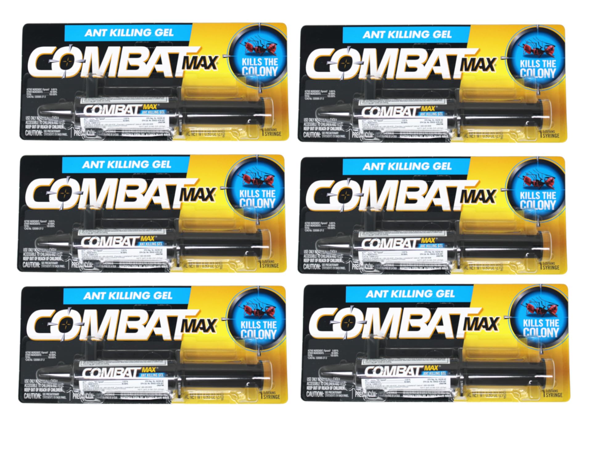 Combat 10023400973061 Indoor and Outdoor Ant Killing Gel, 27 Gram, 6 PACK 1