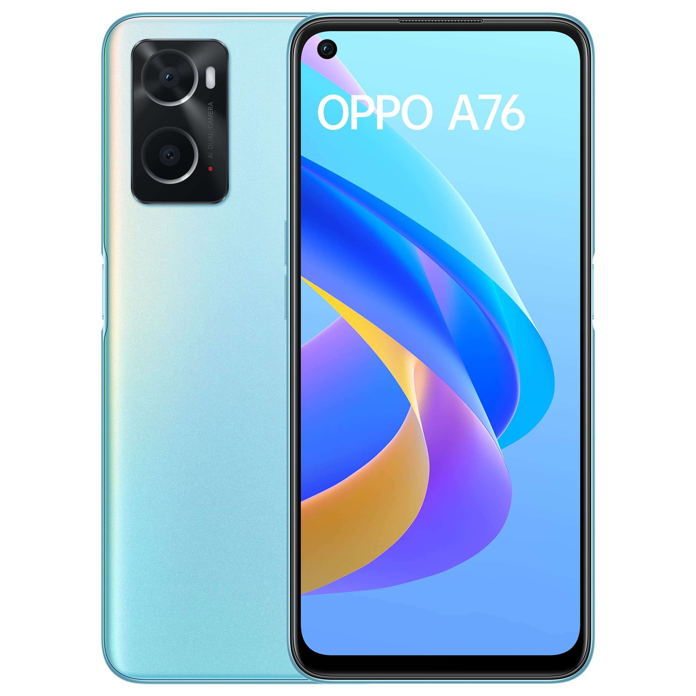 Oppo A76 (Glowing Blue, 6GB RAM, 128 Storage) with No Cost EMI/Additional Exchange Offers 3