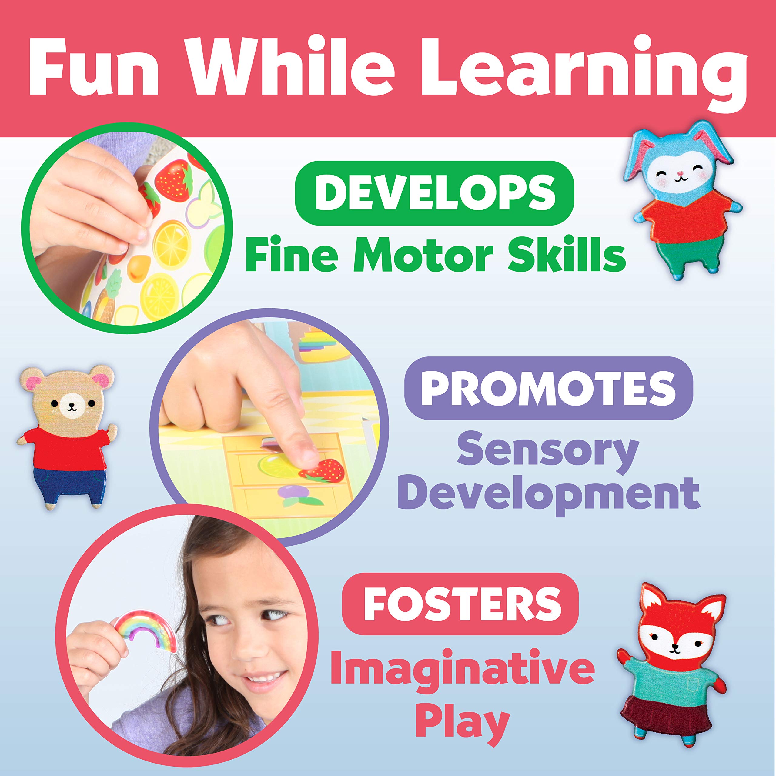 Creativity for Kids Sensory Stickers: Sweets - Sticker Activity for Kids Ages 3-4+, Sensory Play for Toddlers 5