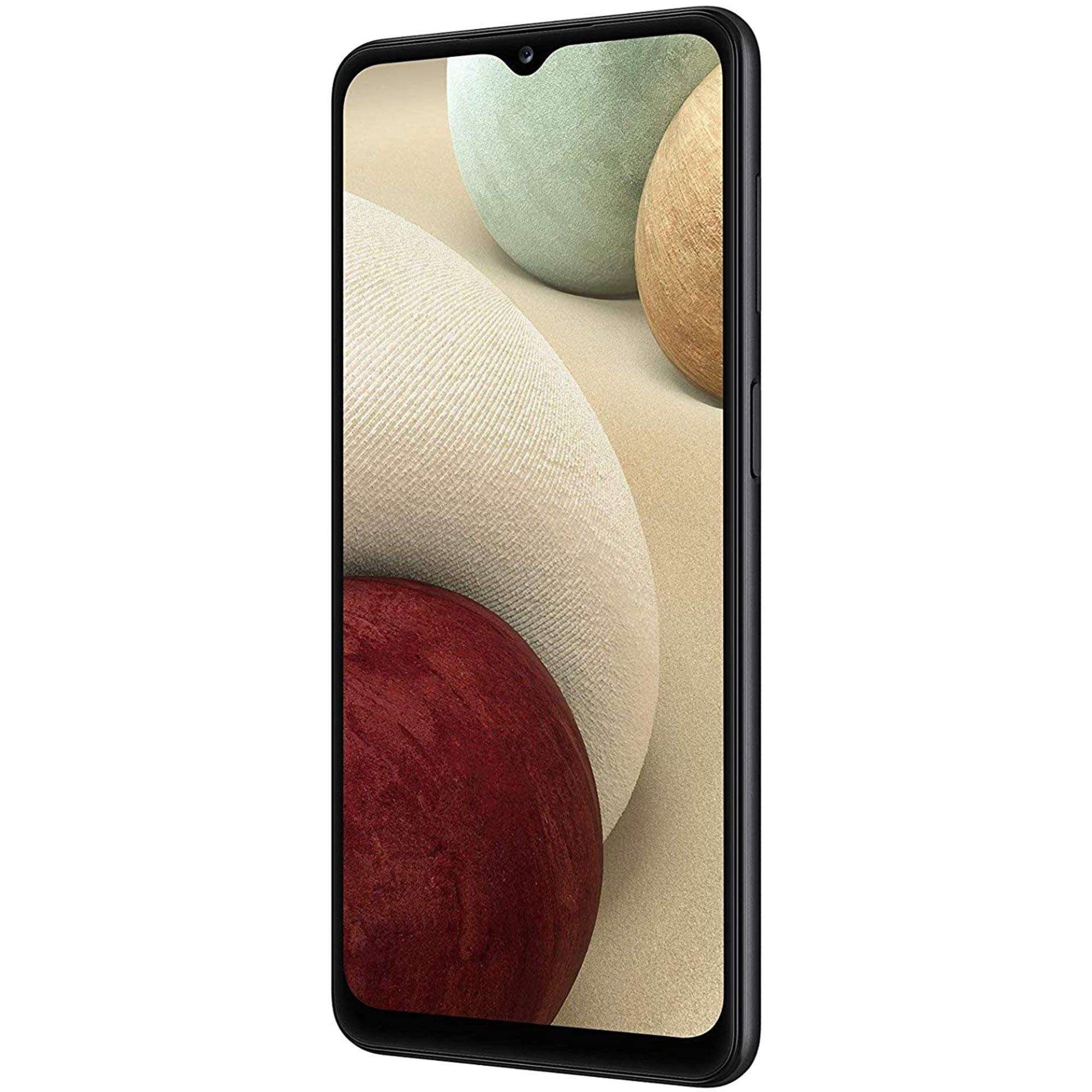 Samsung Galaxy A12 Nacho (128GB, 4GB) 6.5" HD+, Exynos 850, 48MP Quad Camera, Dual SIM GSM Unlocked Global 4G Volte (T-Mobile, AT&T, Metro) International Model A127F/DS (64GB SD Bundle, Black) 4