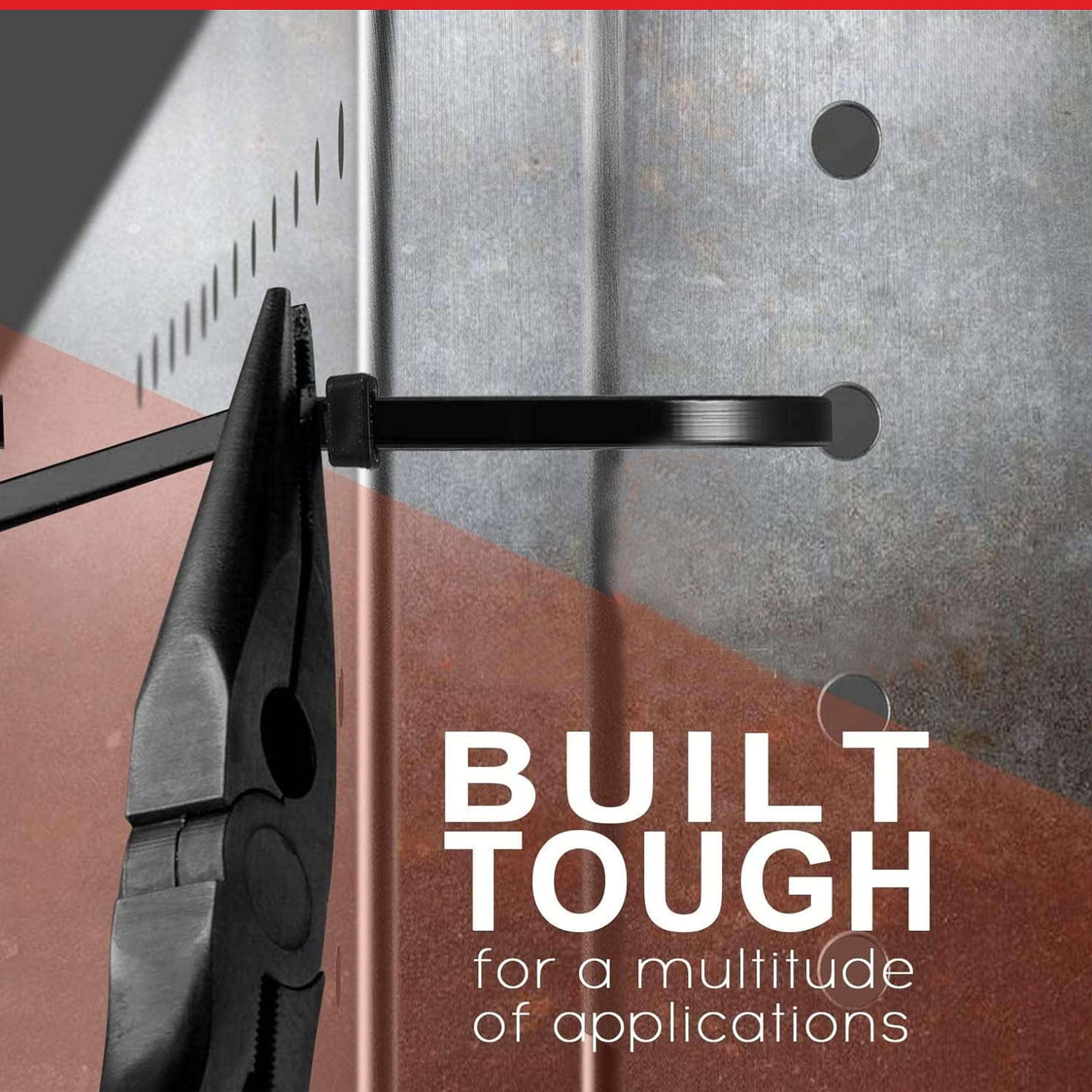 Robustt Self Locking Cable Ties | 100 X 2.5 mm | 500 Pieces, Black | Heat Resistant Cable Zip Ties | Self-Locking Cable Organizer | Anti - Slip Wire Organizer | For Indoor & Outdoor Use 5