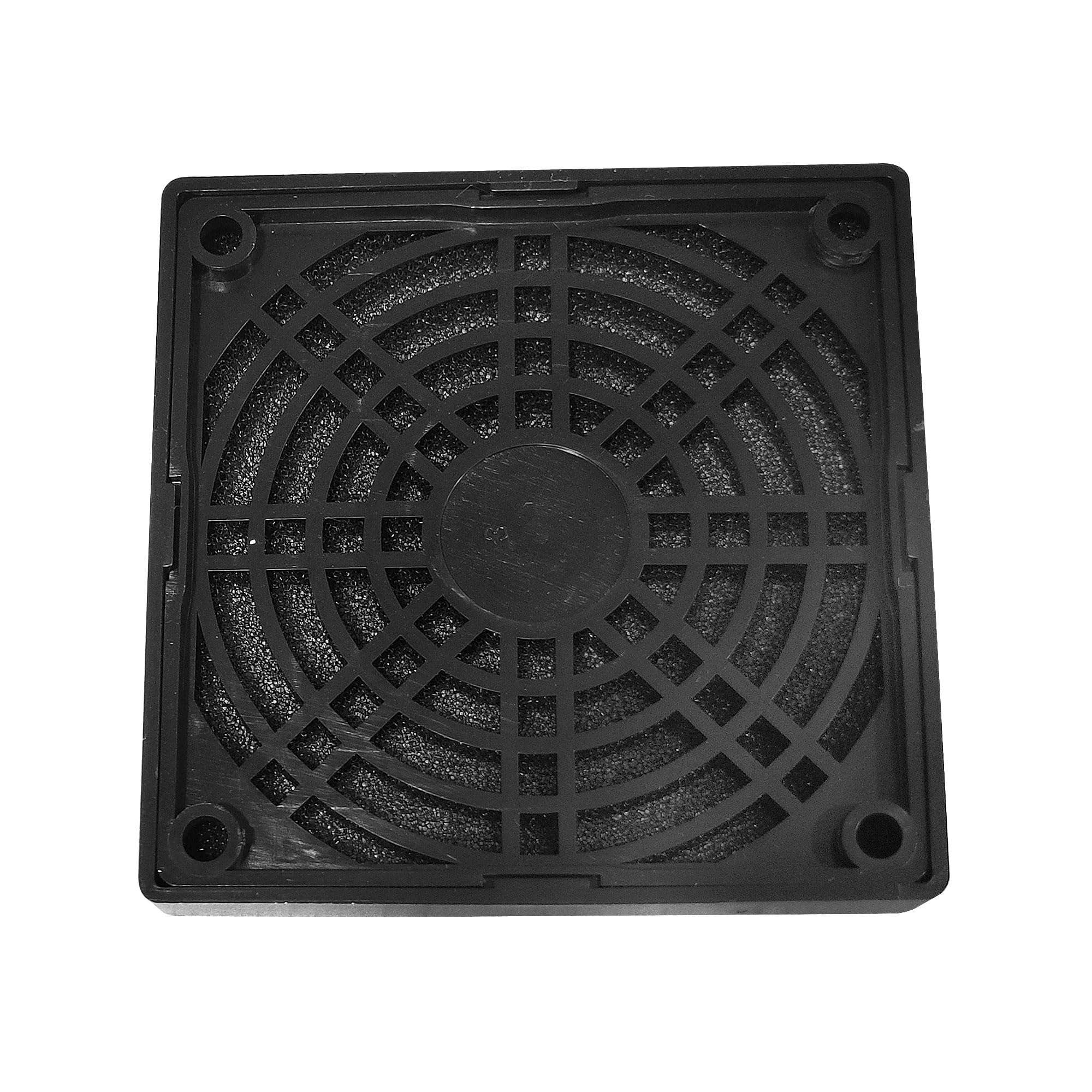 uxcell 2 Pack Fan Dust Filter Guard Grill Cover Black Plastic Computer Mesh for 80mm PC Case Fan 3