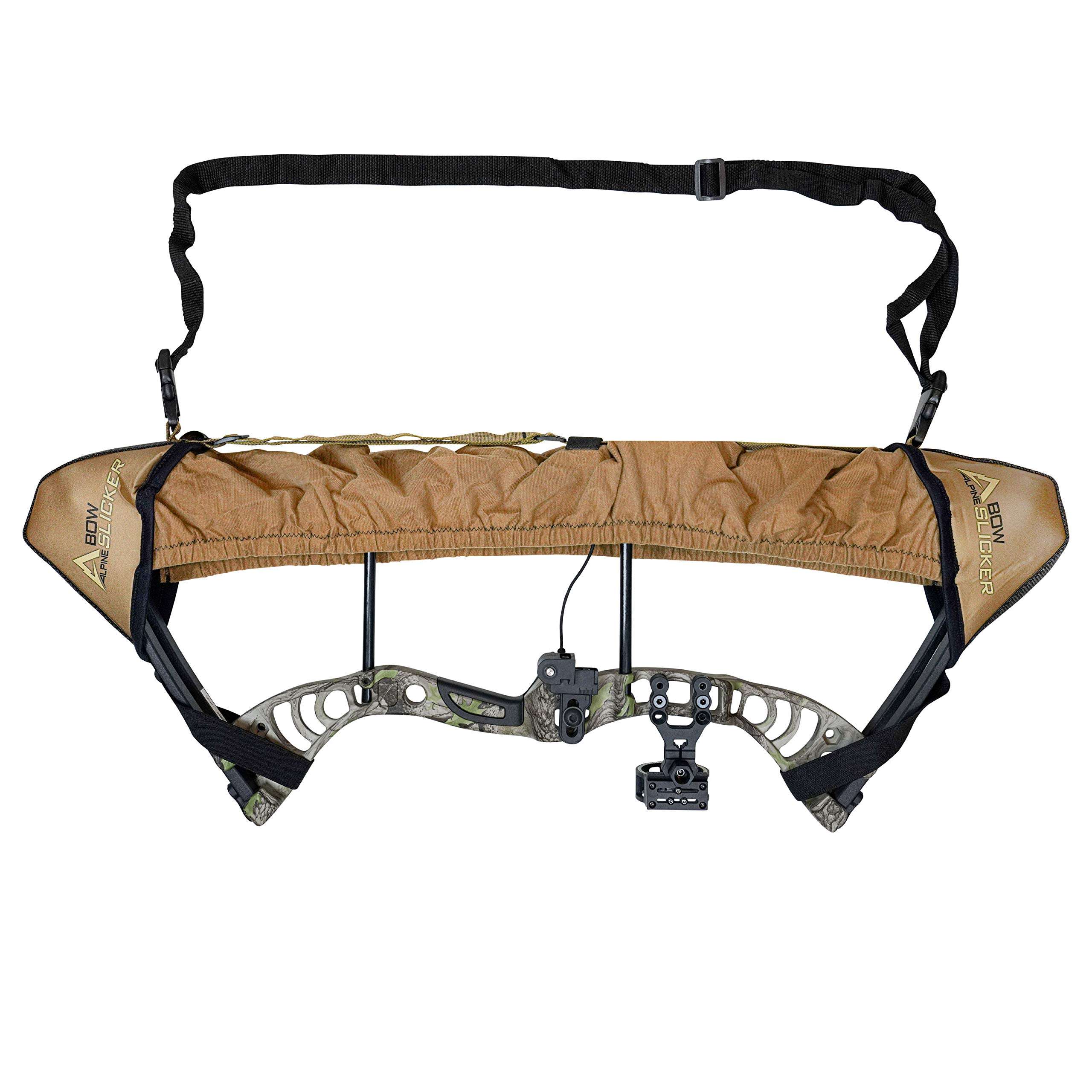 Slicker Weatherproof Bow Sling for Archery, Soft and Compact Bow Case for Hunting Gear Accessories, Cam and String Protector - Dark Earth Tan (G54) 1