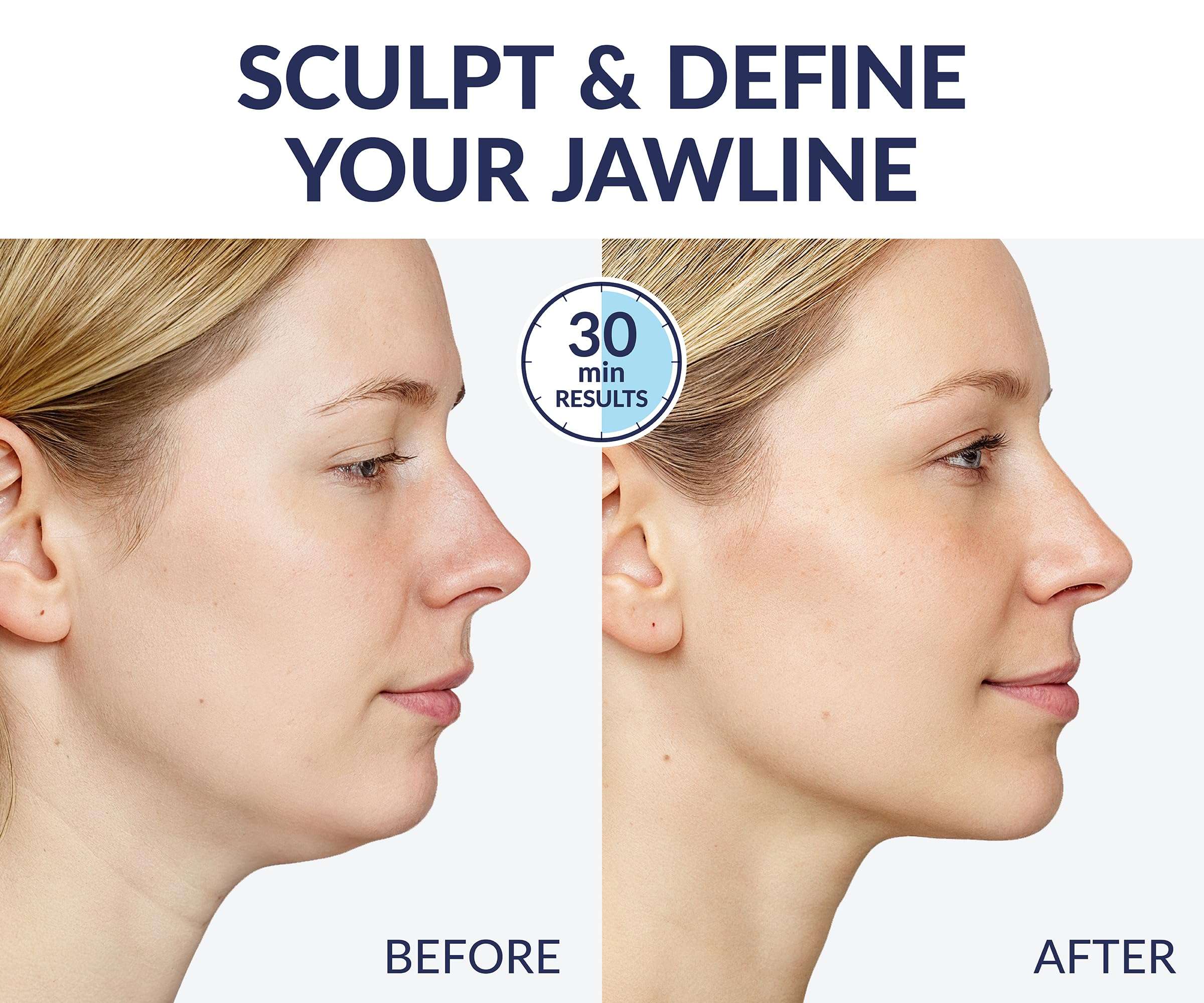 Stylia V Line Lifting Collagen Mask - Lift, Firm & Contour Jawline - Tightening Double Chin Strap with Hyaluronic Acid & Aloe - Neck Lift & Face Tightening Mask - Jawline Shaper Face Lift Tape (5PC) 2