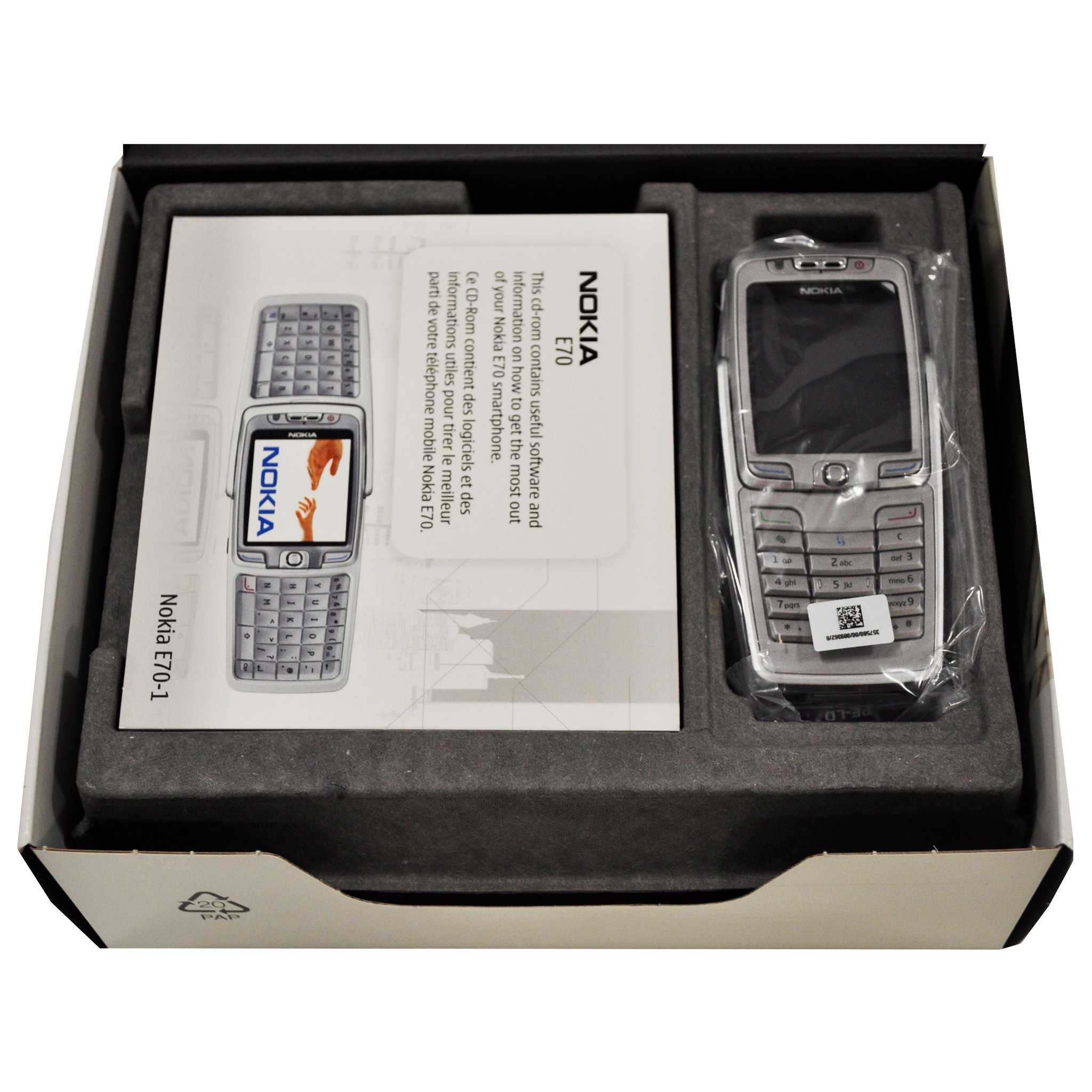 Nokia E70-1 64MB (GSM Only, No CDMA) Factory Unlocked Collectors Item 3G Cellphone (Silver) - International Version 5