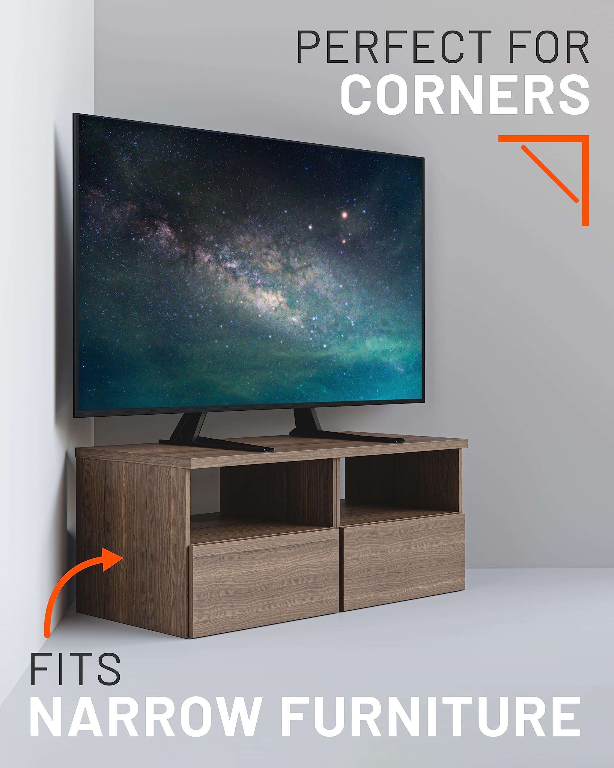 ECHOGEAR Replacement TV Stand for Screens 32 to 65" & ArcReact Ulta High Speed 4ft HDMI Cable 4