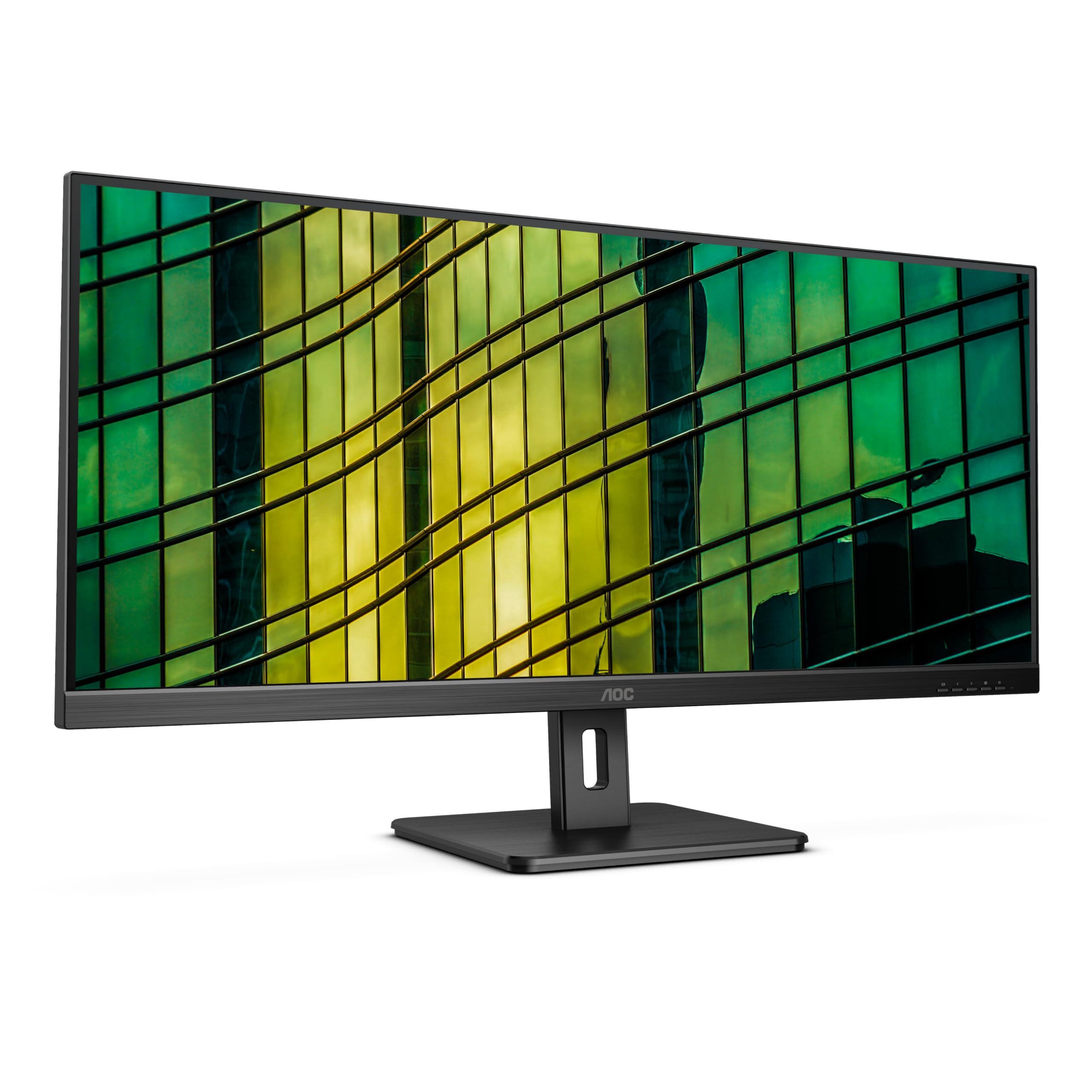 AOC Q34E2A 34 inch LED IPS Monitor - IPS Panel, 2560 x 1080 Resolution, 4ms Response, Built in Speakers, HDMI 1