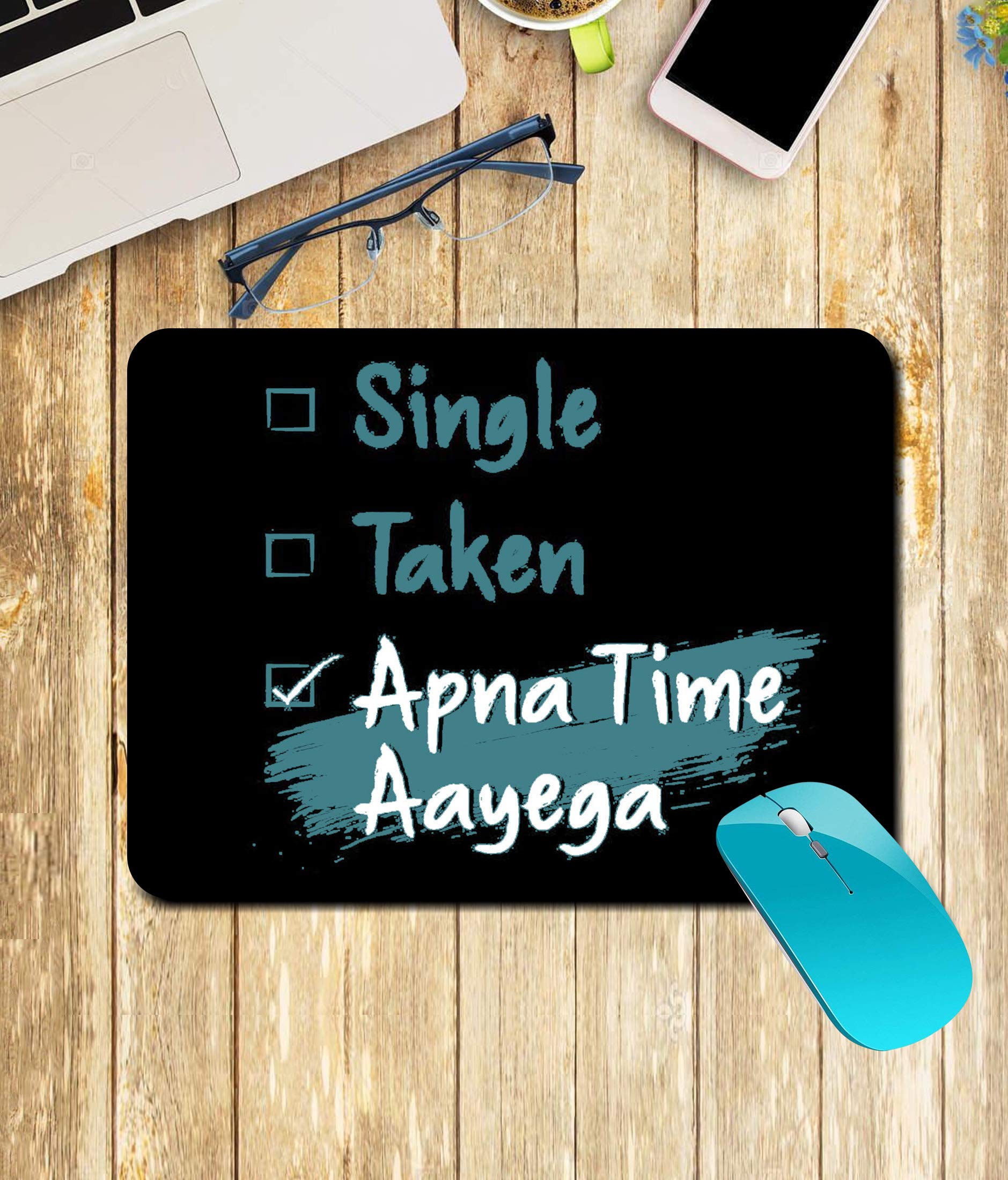 Coverkick Funny Hindi Quotes | Quotes | Hindi Dialogue | Stylish |Creative | Printed Mouse Pad/Designer Waterproof Coating Gaming Mouse Pad for Computer/Laptop (Multi27) 2