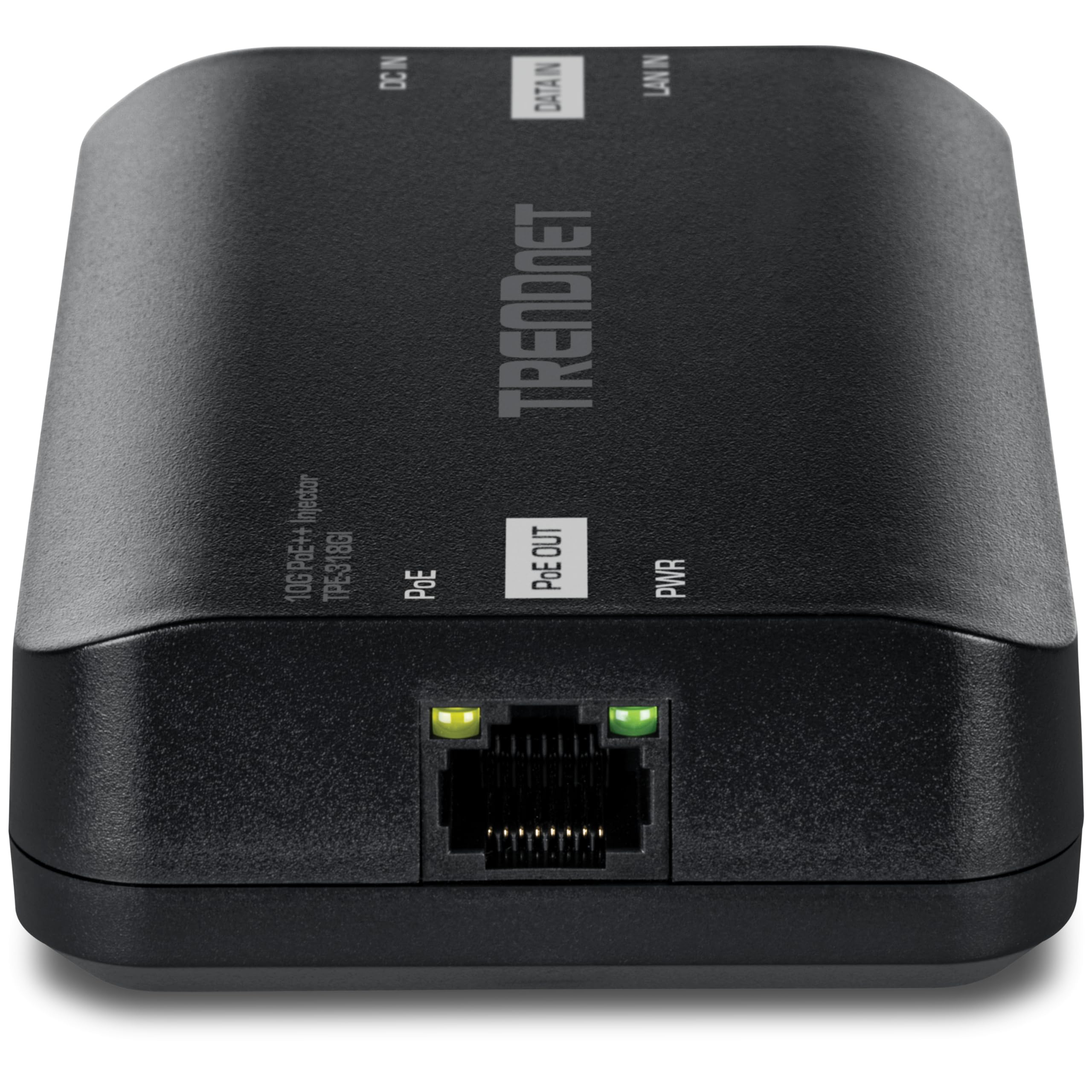TRENDnet 10G PoE++ Injector, TPE-318GI, Converts a NonPoE Port to A PoE++ 10G Port, Supplies PoE (15.4W), PoE+ (30W), or PoE++ (90W) 5