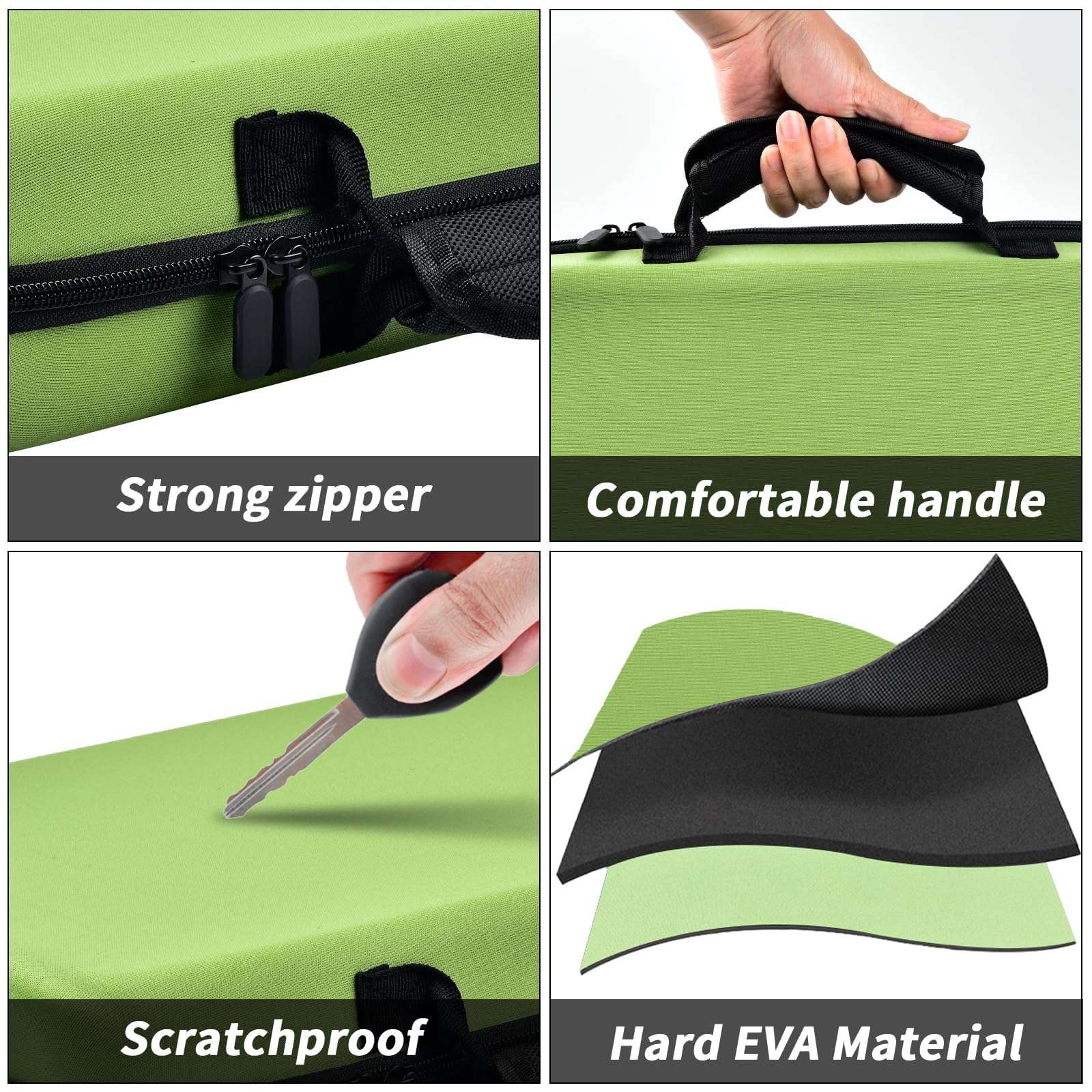 Display Case for 66+ Pocket Knives. Folding Holder, Butterfly Storage Organizer, Roll Collection Pouch Carrier Bag for Survival Tactical Outdoor for EDC Mini Knife -Green 5