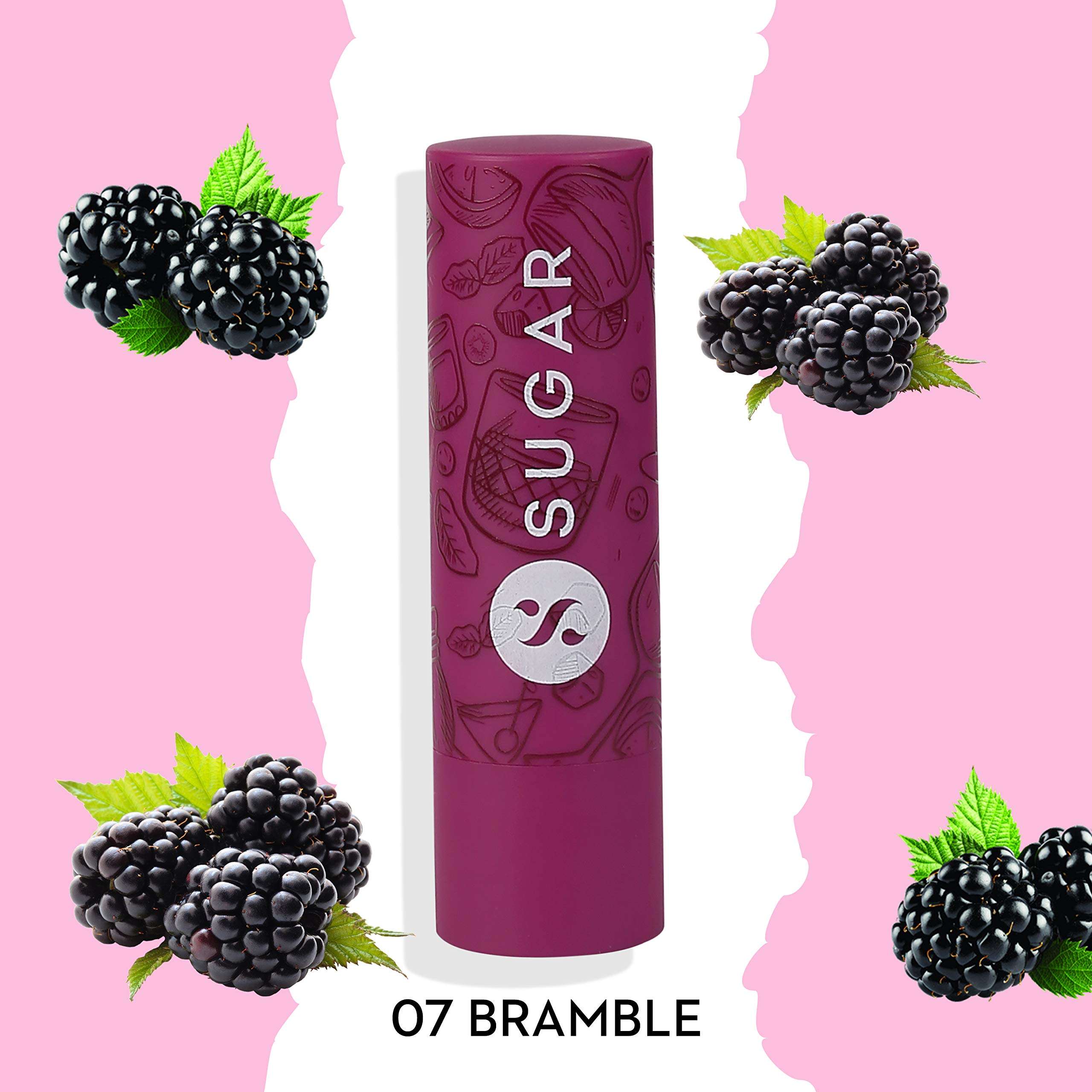 SUGAR Cosmetics Tipsy Lips Moisturizing Balm - 02 Cosmopolitan & 07 Bramble (Pack of 2) 3