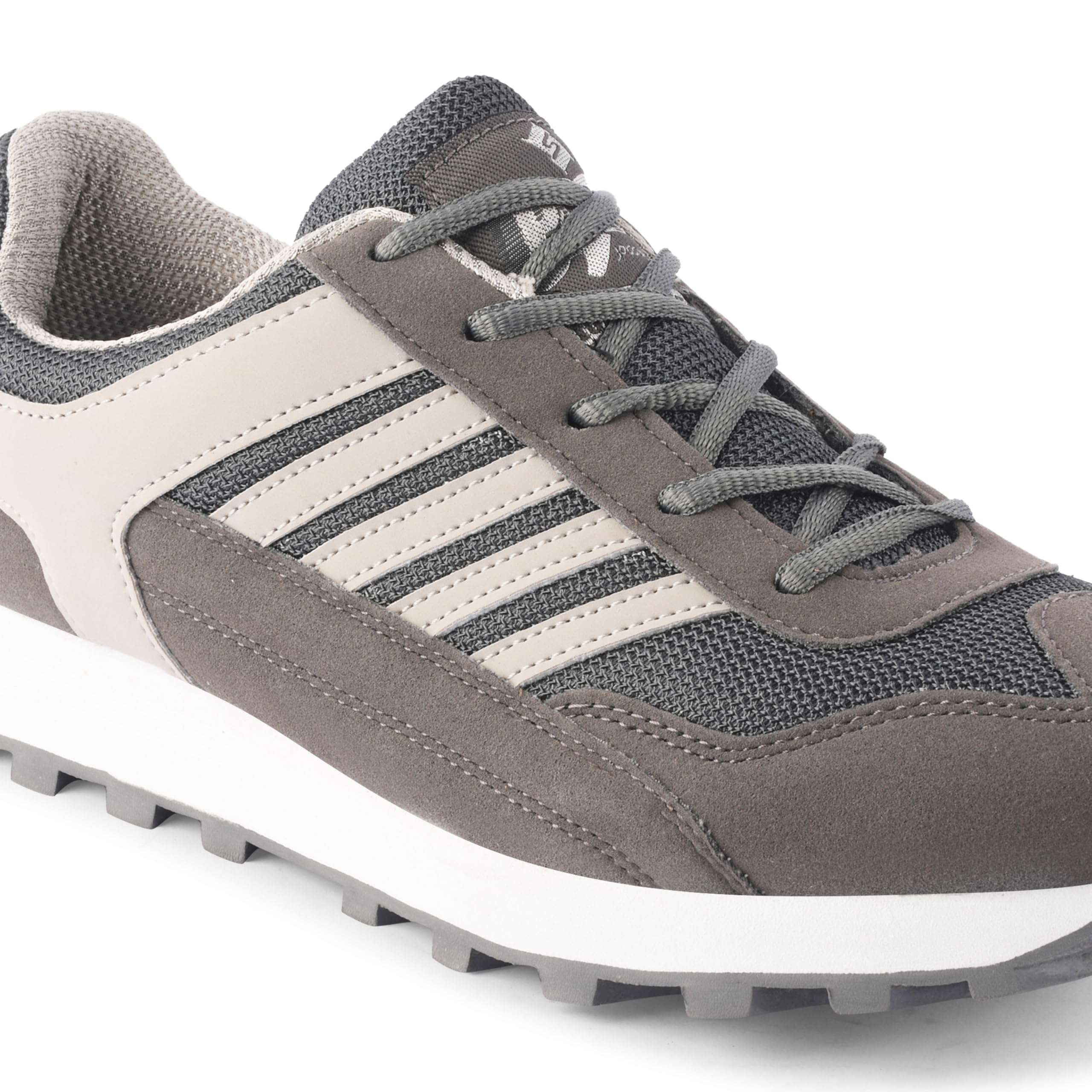 FLYO by Lakhani Vardaan Pace82 Running/Walking Outdoor Shoes with Anti-Skid Rubber Sole (Brown Cream, 10) 4