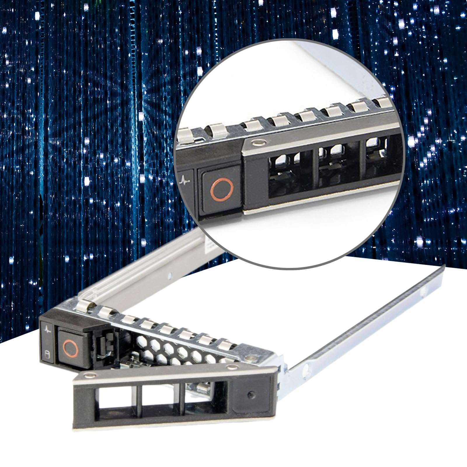 HIZXMCNGH Pack of 2 2.5"" Hard Disk Tray Improve Efficient Cooling and Protect for R740 R640 R940 R540 R440 Easy Installation IT Technicians 3