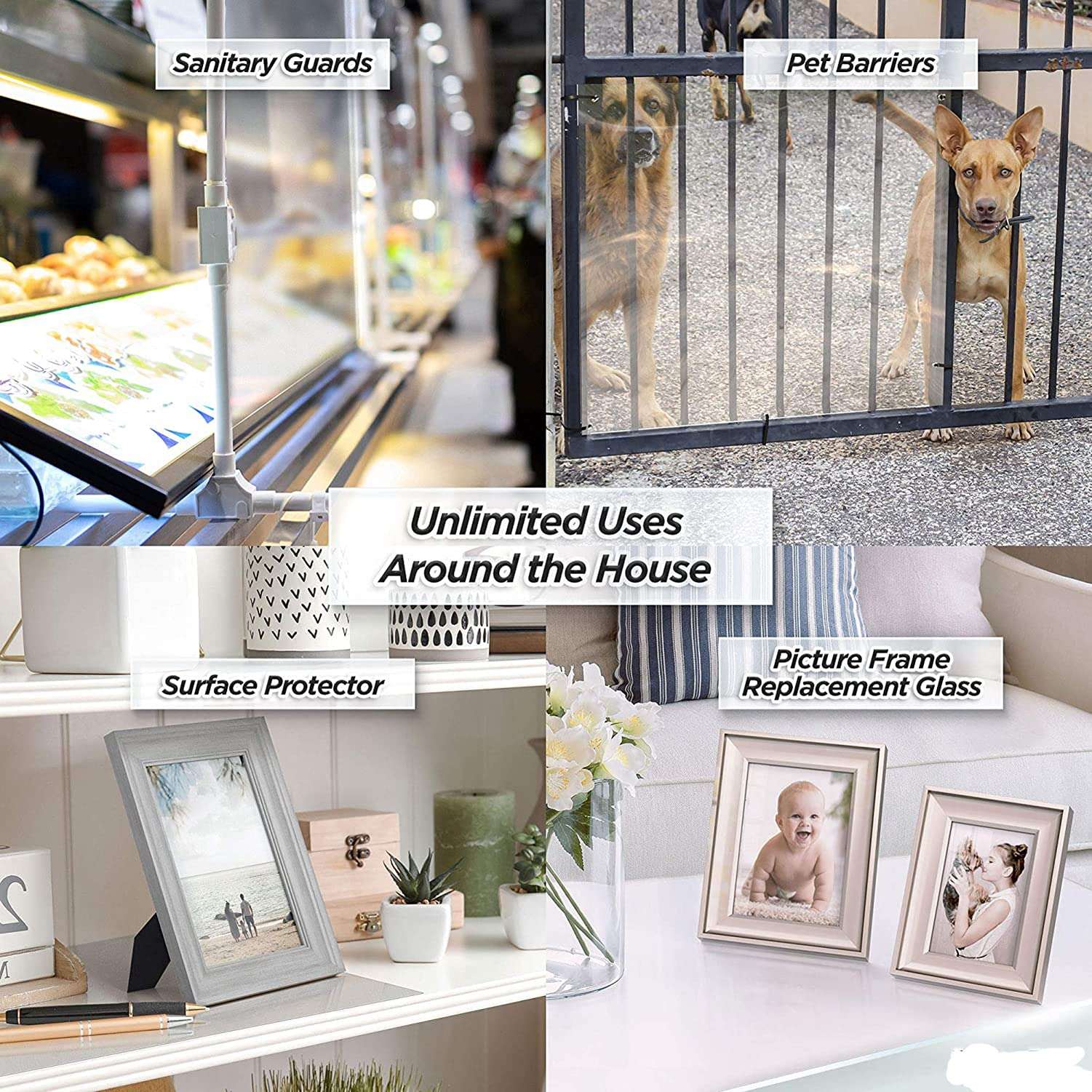 Parikshit Sublimation A3 clear acrylic glass sheet transparent board 3mm panel for DIY craft window glass painting picture frames Face shields Signs Display Kids projects etc (Size 12X18 Inch) 5