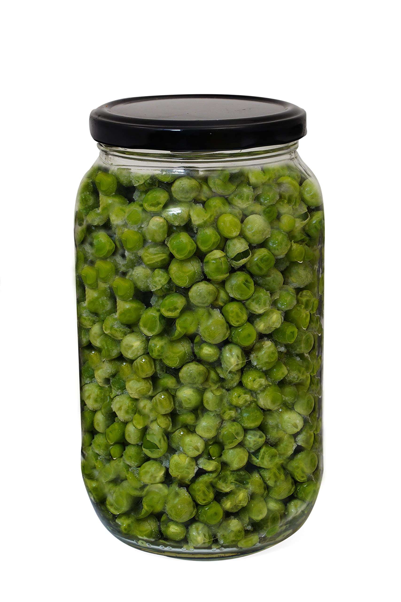 KHOOSHI Air Tight Kitchen Storage 1000 Ml long Glass Jar with Black Metal lid- Spice Masala,Dry fruit ,Pickles Jar- - 1000 ml Glass Grocery Container (Pack of 2, Clear)-1000 ml . 6