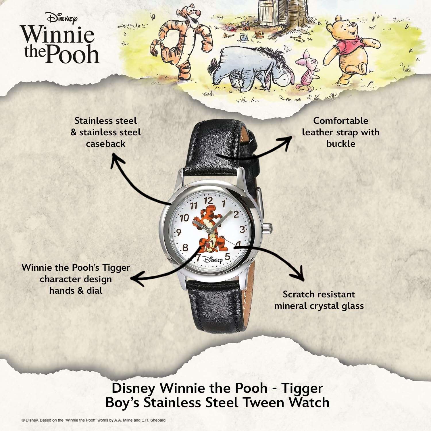 Disney Tween Stainless Steel Analog Quartz Watch 2