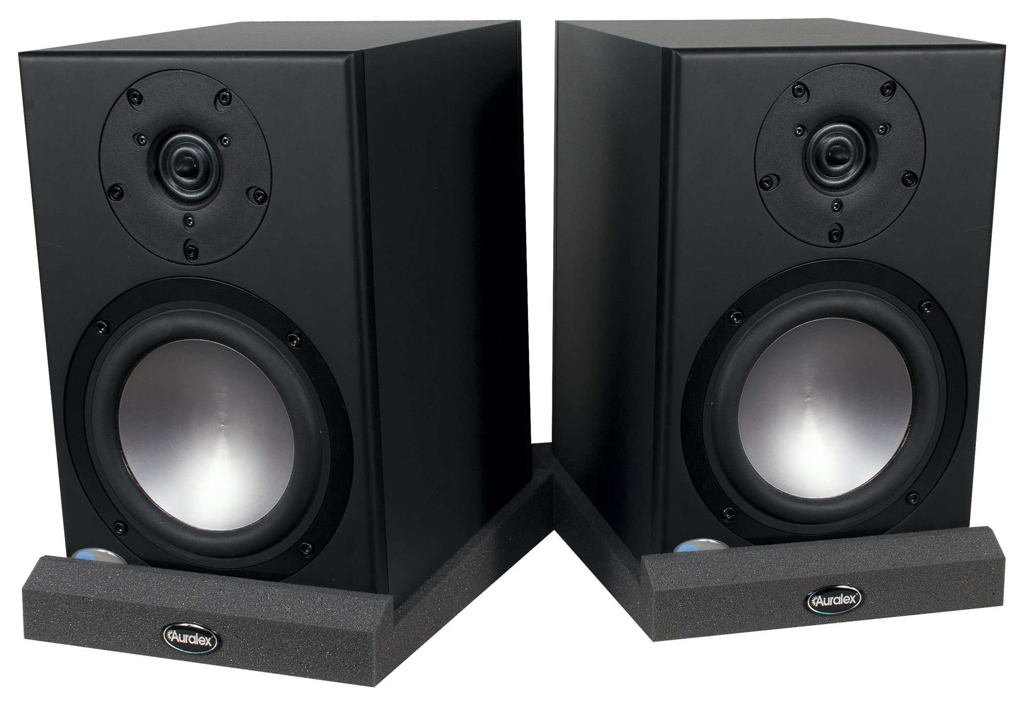 Auralex Acoustics MoPAD-XL Monitor Acoustic Isolation Pads, 2" x 8.75" x 12", 1 Pair, Charcoal 2