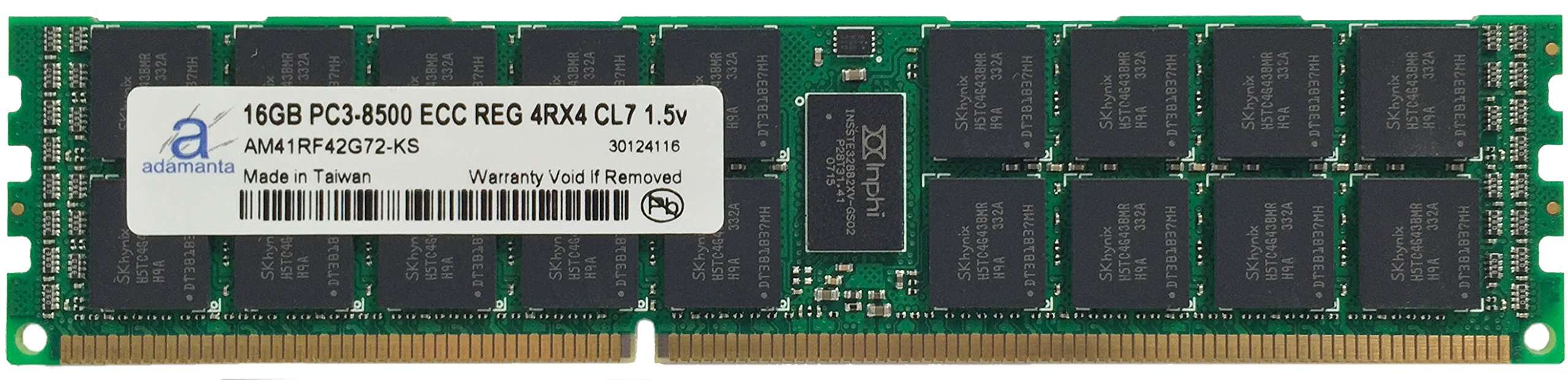 Adamanta 16GB (1x16GB) Server Memory Upgrade for Dell PowerEdge M915 DDR3 1066Mhz PC3-8500 ECC Registered 4Rx4 CL7 1.5v 1