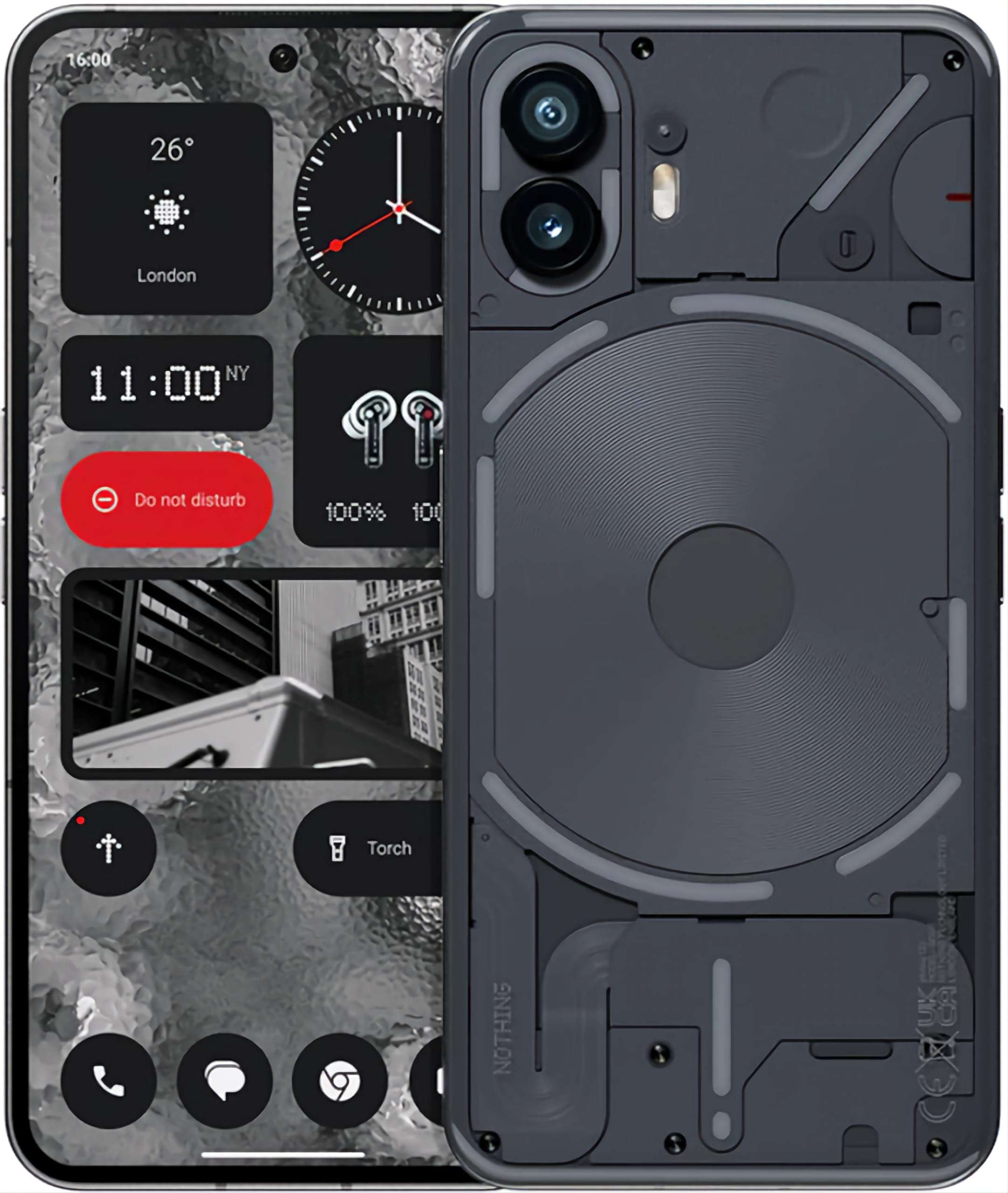 Nothing Phone (2) 5G (Grey, 12GB RAM, 256GB Storage) | 6.7" LTPO OLED AMOLED Display | 50 MP(OIS) + 50MP | 32MP Front Cam| Qualcomm Snapdragon 8+Gen 1 | 4700 mAh Battery 45W Charging| 100% in 55 Mins 1