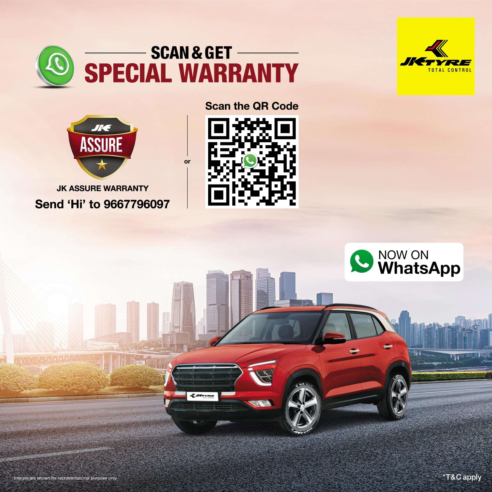 JK Tyre 195/55 R16 UX Royale Tubeless Car Tyre 6