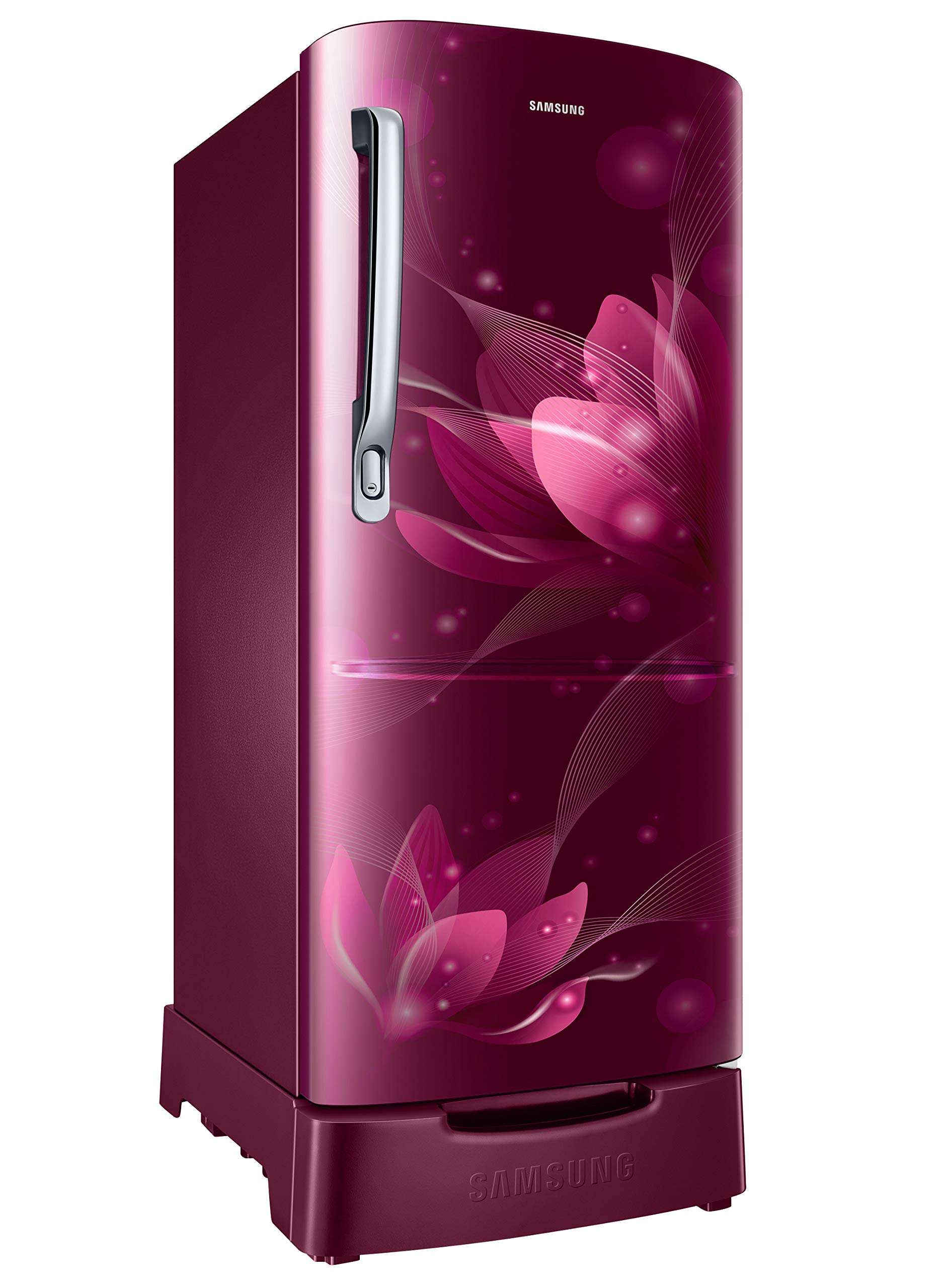 Samsung 192 L 2 Star Direct Cool Single Door Refrigerator (RR20A181BR8/HL, SAFFRON RED, Base Stand with Drawer, 2022 Model) 4