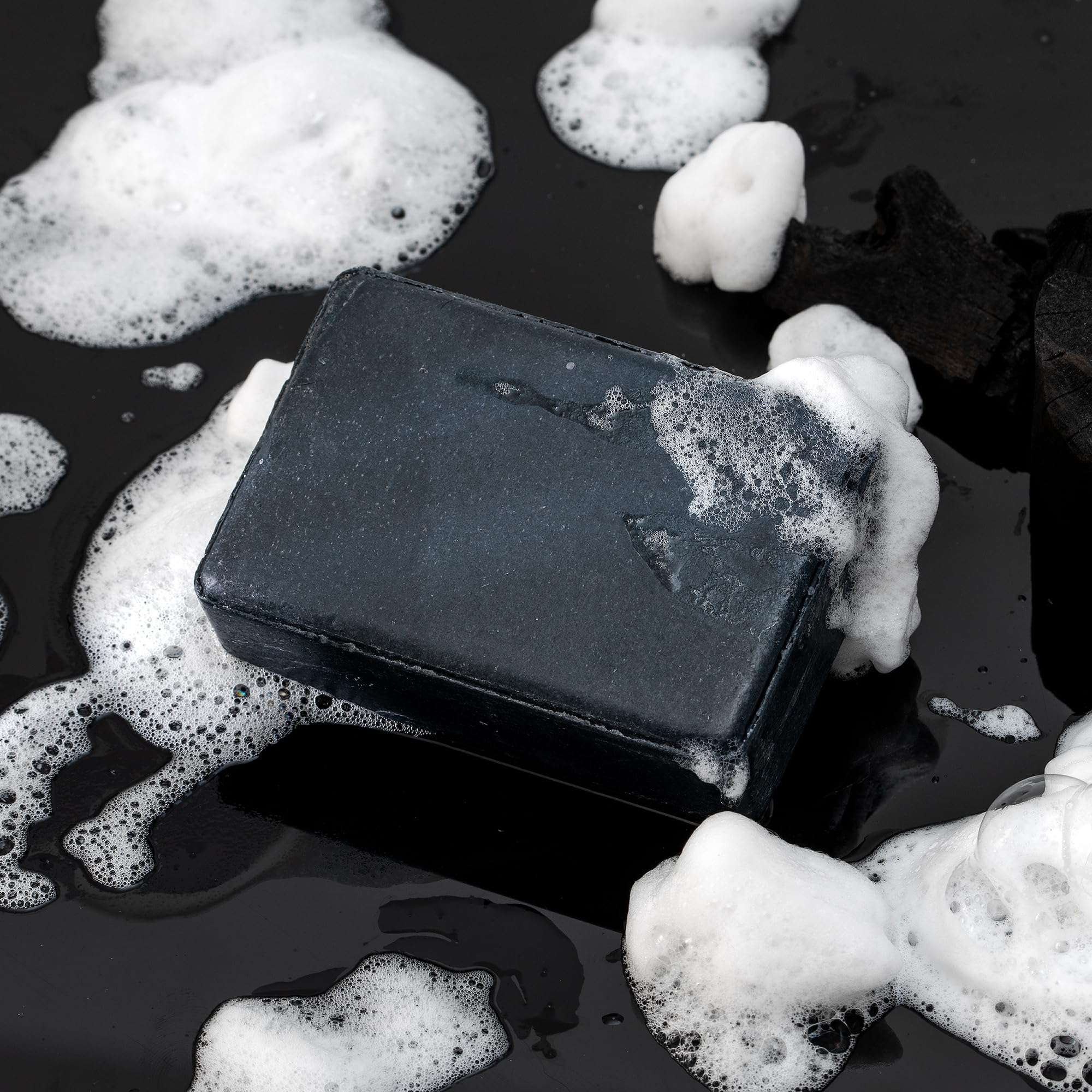 Bamboo Charcoal Spa Soap Deep cleansing, deodorant, acne problems, remove residue, Clean, clear, smooth, soft, radiant, healthy-looking skin 150 g. (Pack of 6) 4