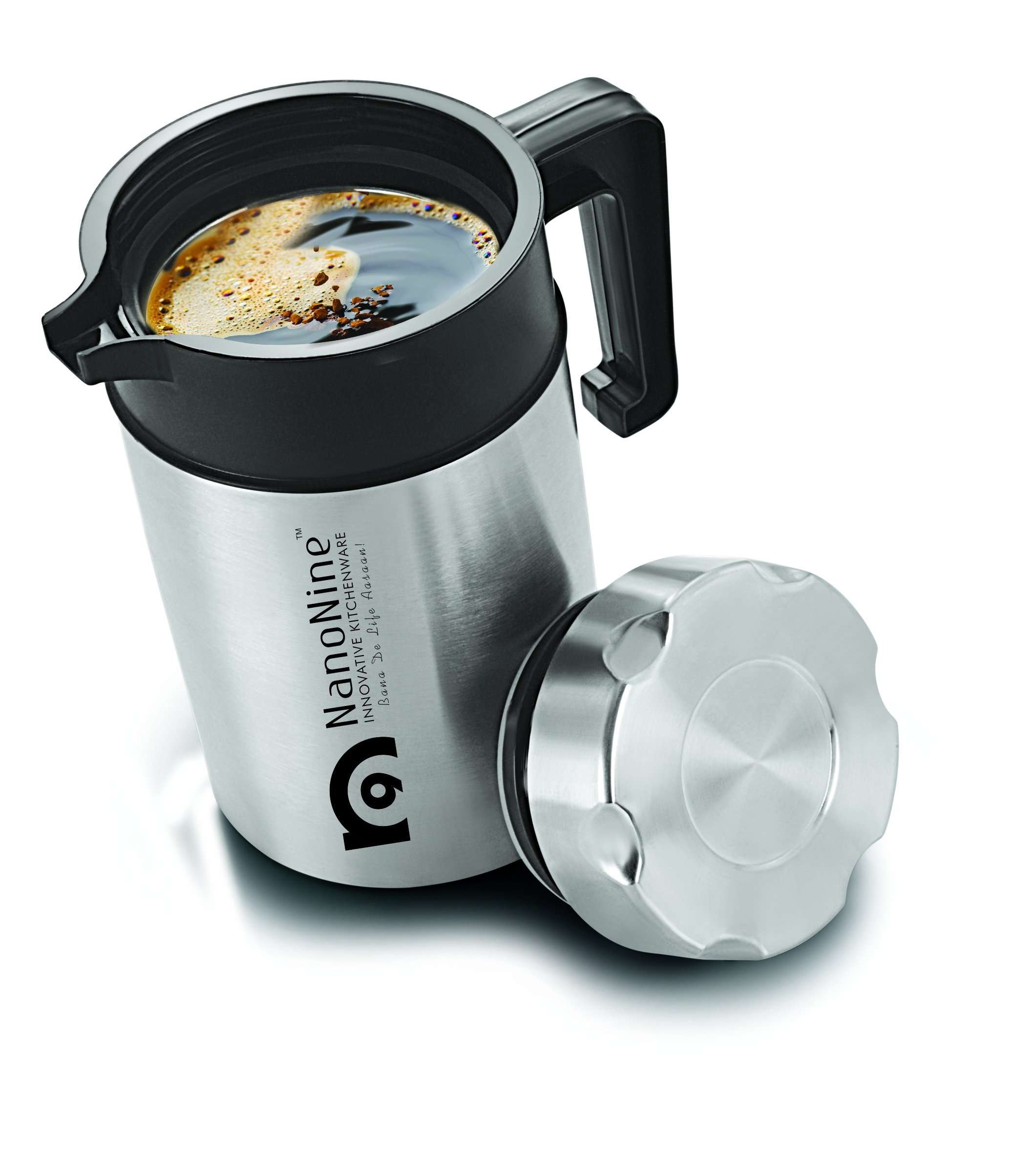 NanoNine T-Pot Double Wall Insulated Stainless Steel Flask, 700 ml, 1 pc 3