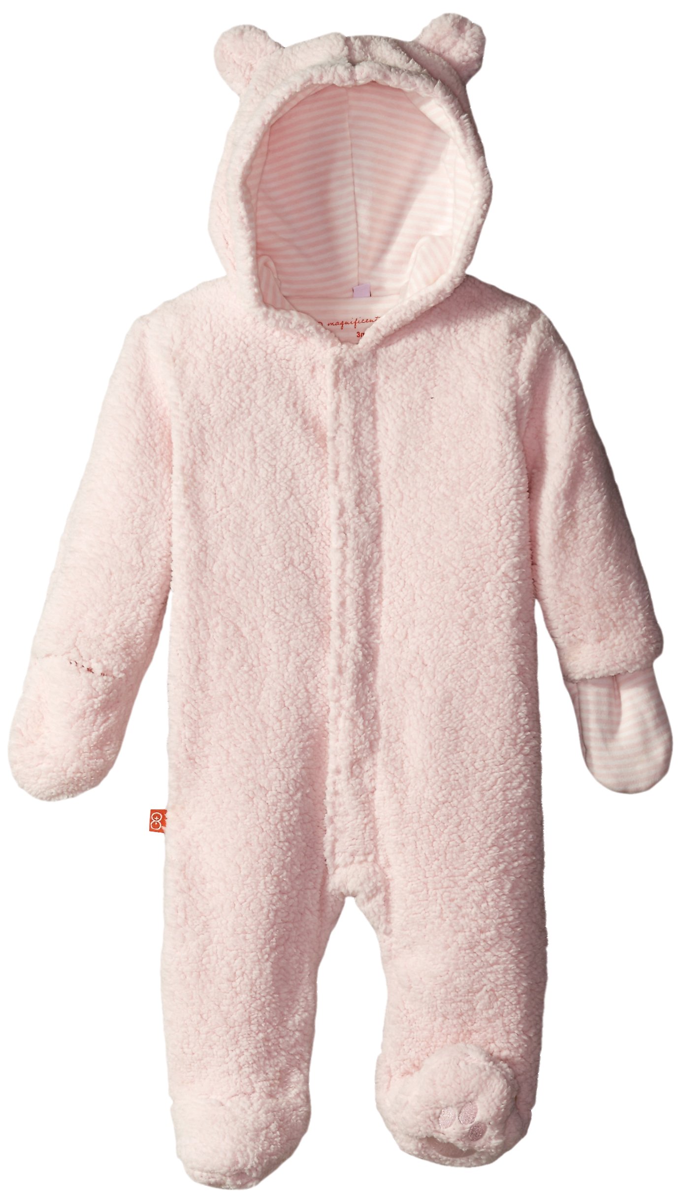 Magnificent Baby Baby Girls' Magnetic Smart Little Bear Fleece PRAM, Pink Icing, 12 Months 2