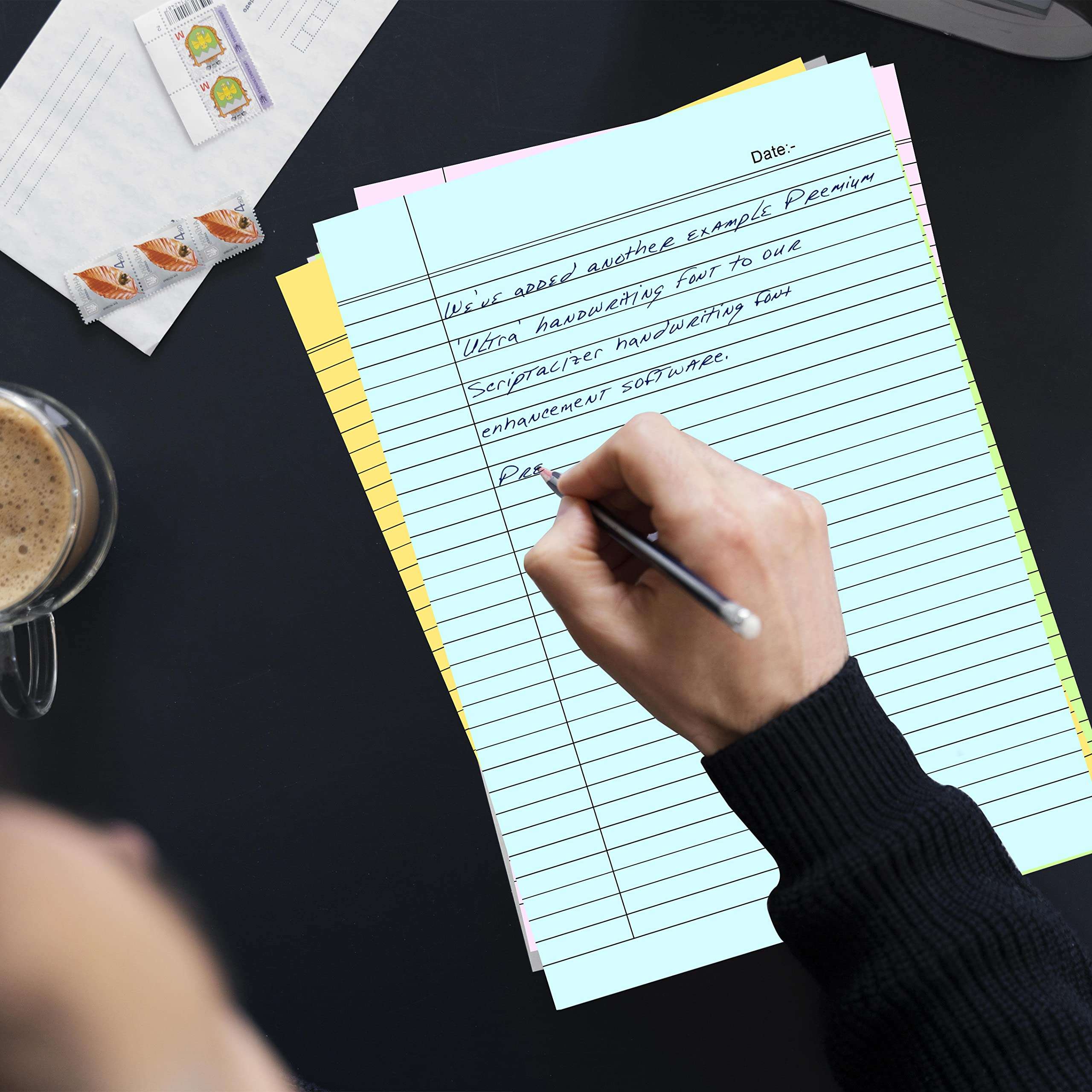 Lakeer A4 Size Ruled Paper-Single Side Ruled | 5 Colours-Pack of 300 Sheets | for Assignment/Project/Practical/Homework (50 Sheets X 6 Pack) 6