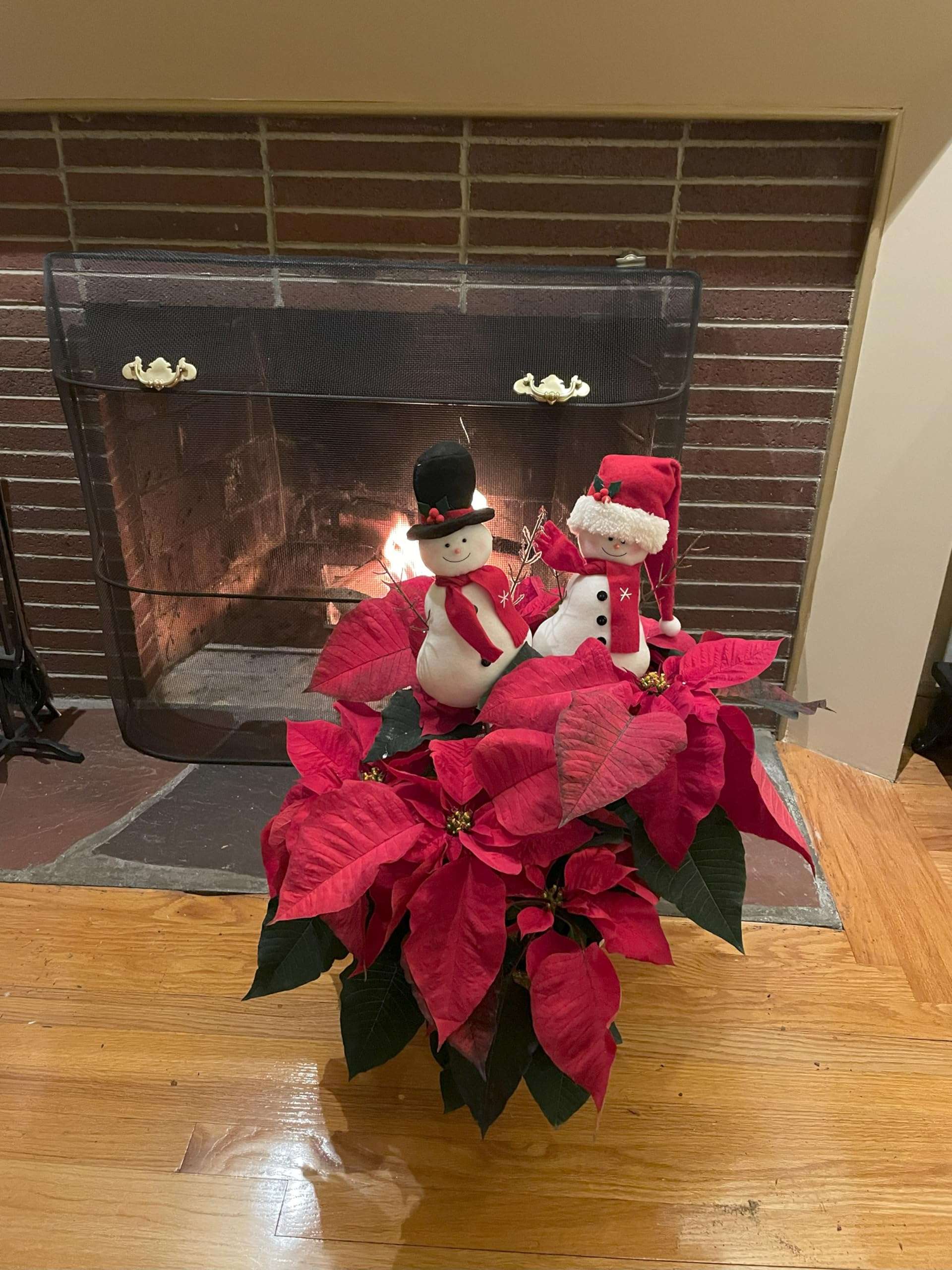 Worth Imports 11" Snowman on 16" Stick with Red Hat Planter, Set of 3 Pick, Multicolor 5