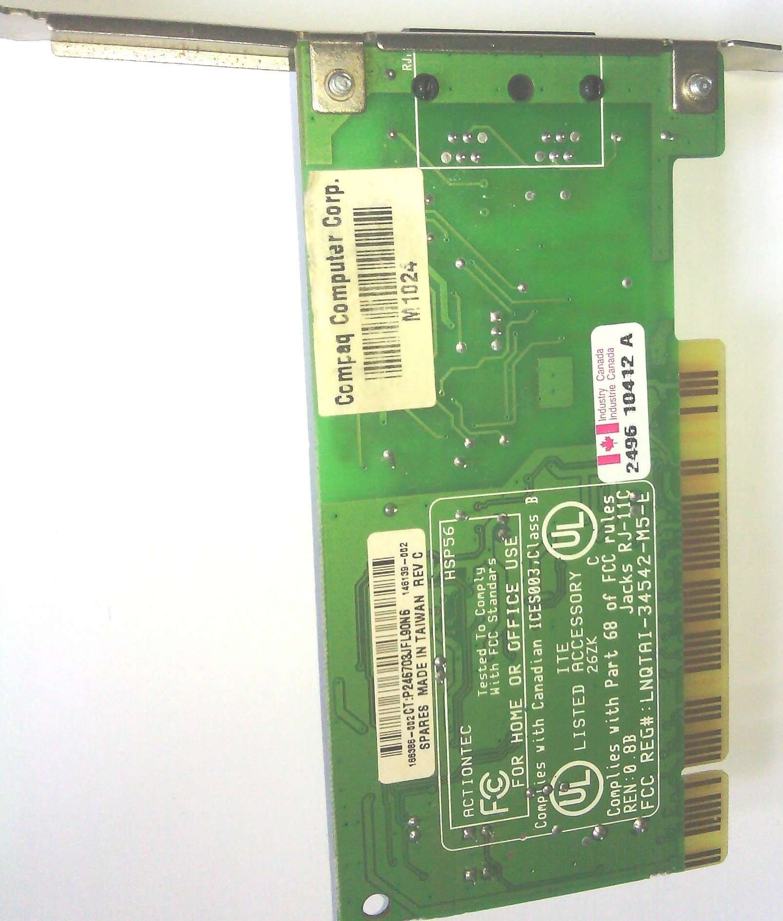 MICROSTAR - MicroStar MSI 56K V.92 PCI Soft Modem MS-6946 5