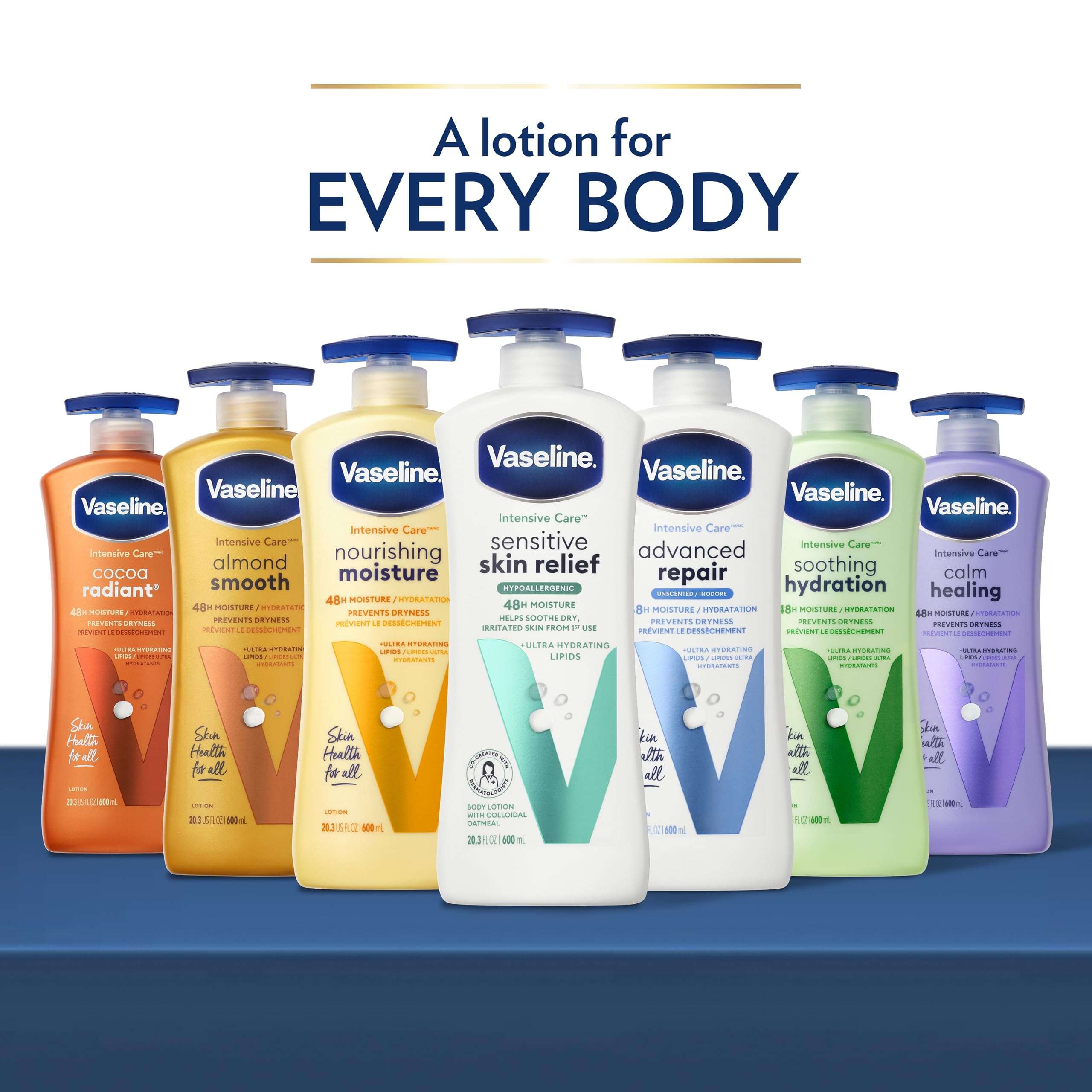 Vaseline Intensive Care Body Lotion Advanced Repair Unscented for Dry Skin Lotion Made with Ultra-Hydrating Lipids and Vaseline Jelly That Repairs Extremely Dry Skin 20.3 oz 4