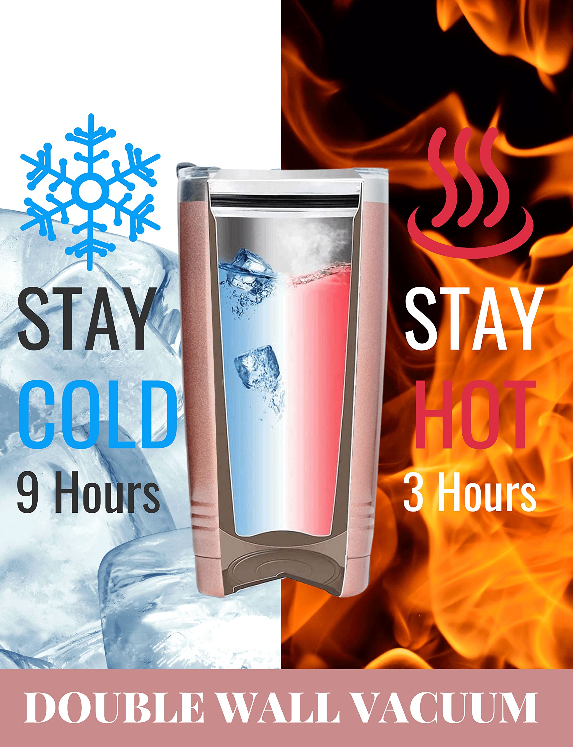 Nonnie Gifts for Grandma, Insulated Stainless Steel Wine Tumbler with Lid, For Nana, Gigi, Granny, Grammy, Birthday, Mother’s Day, Christmas gifts, Rose Gold, (20 oz) Call me Nonnie 6