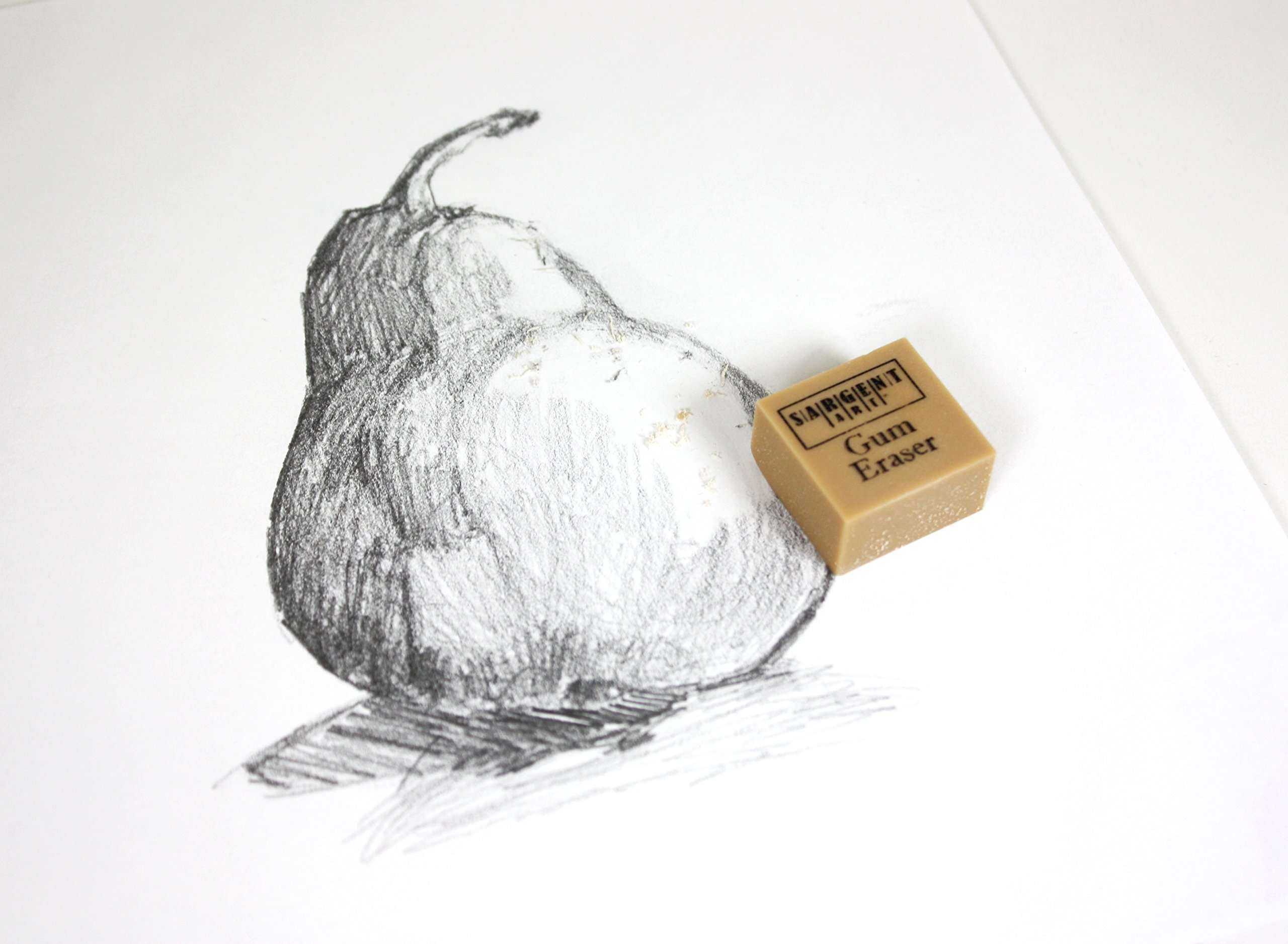 Sargent Art 24 Count Artist Mini Gum Eraser, 1" x 1" x 1/2" 4