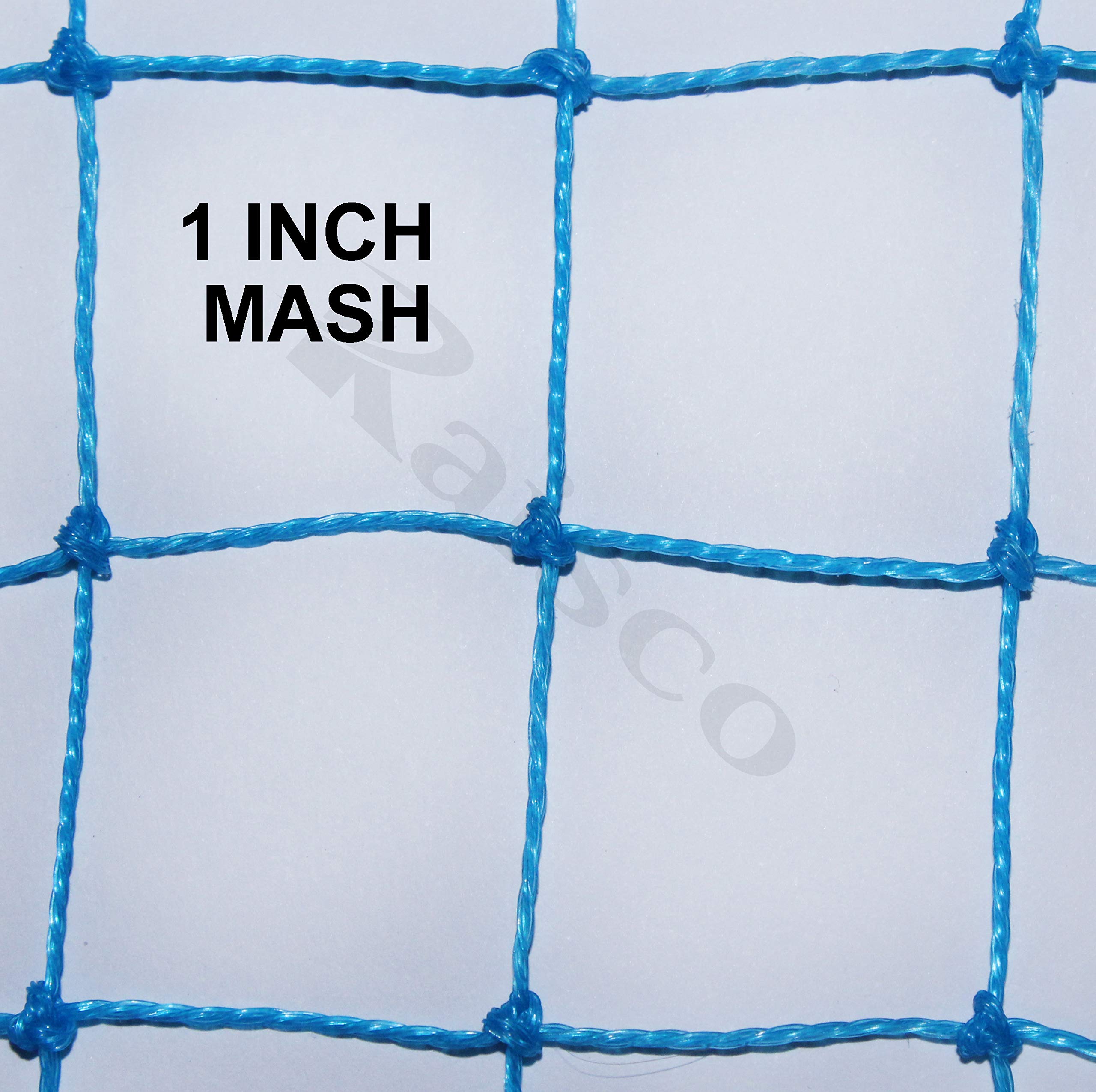 Vego UV-Stabilized HDPE Anti Bird Net for Balcony/Agro Garden Net/Pigeon Net/Monkey Safety Net 25 mm Hole (95x10 Ft =950 SQRFT) Color Blue 5
