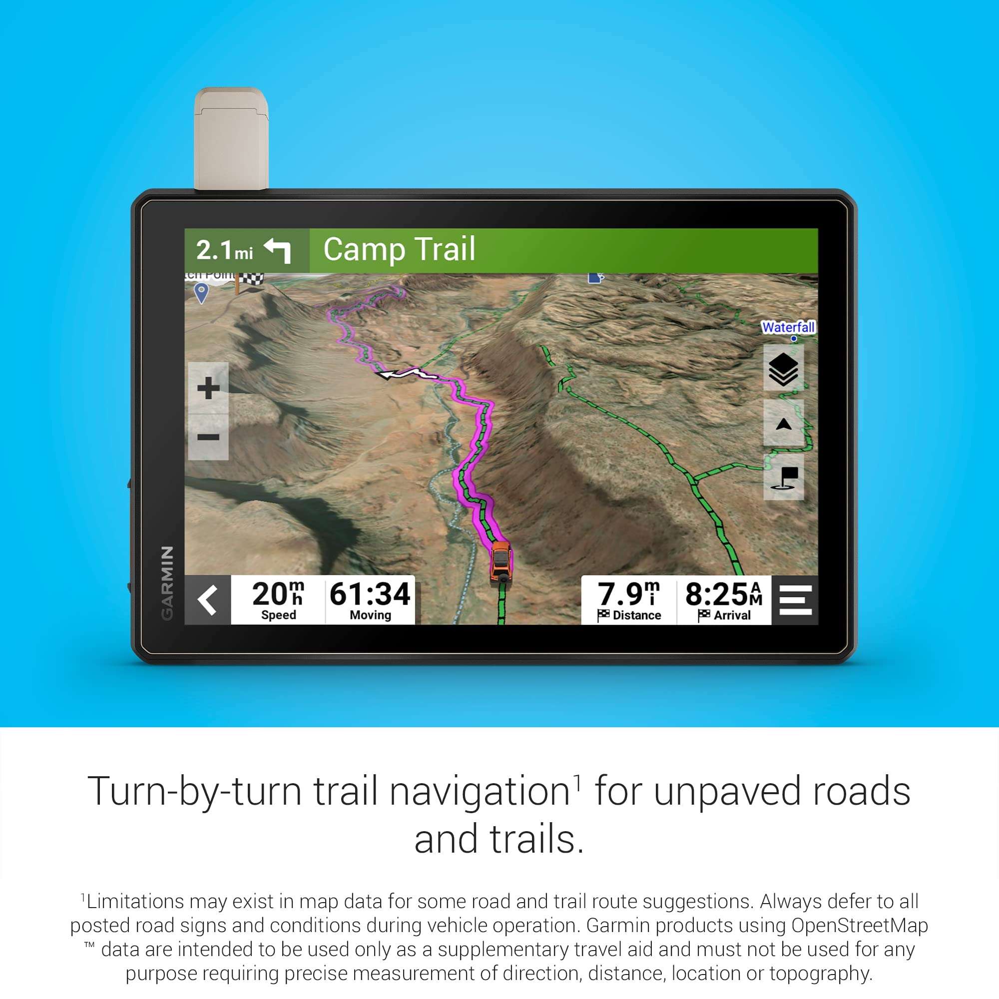 Garmin Tread XL Overland, All-Terrain 10" GPS Navigator with inReach and Signature Series Cloth 6