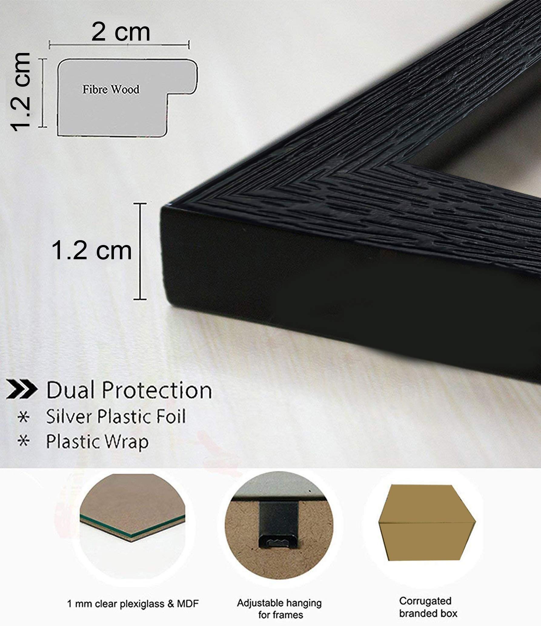 Ujjain's Shri Mahakaleshwar Temple shankar Religious Wood Photo Frames(photoframe,Multicolour,8x6inch)-22621 5