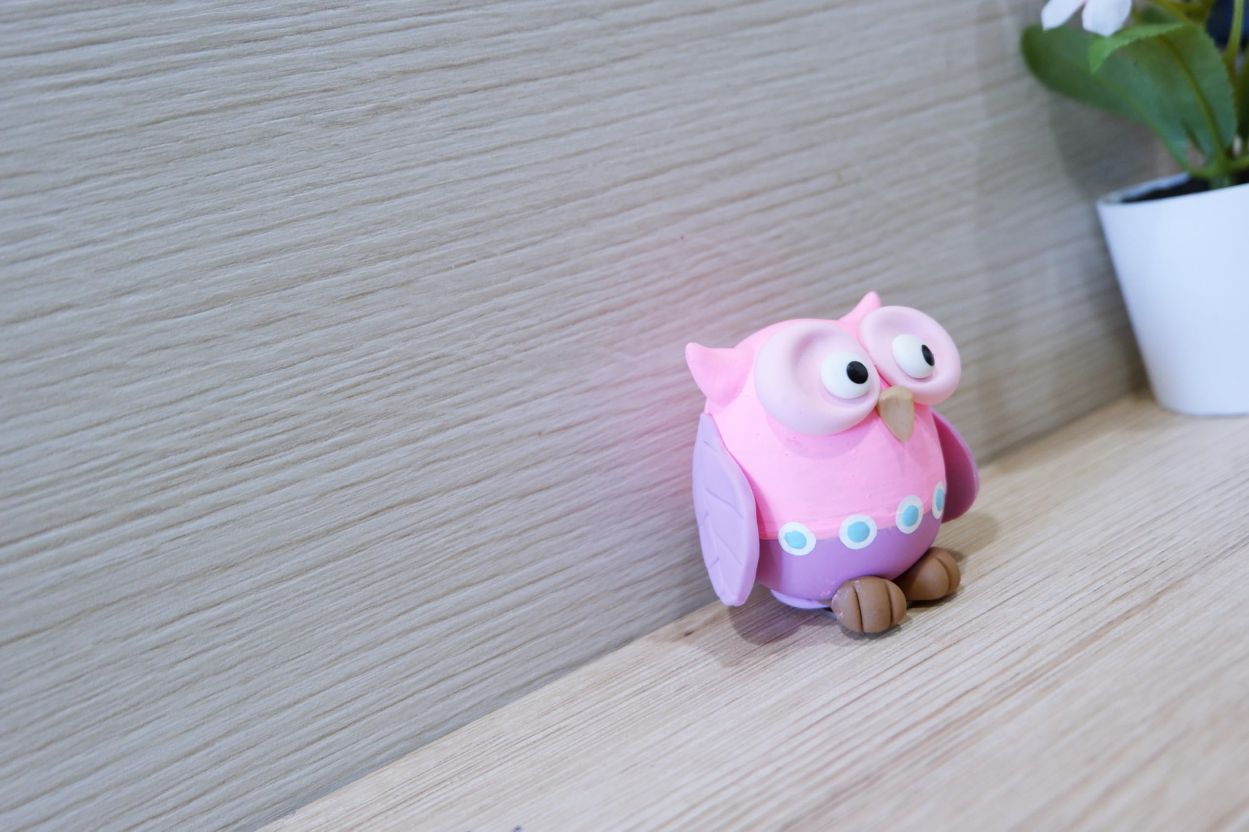 1shopforyou Pink Yowl Clay for Home Decoration, Bedroom Figurines, Garden Decorations, Office Decorations, for Small Animal Lovers no.1 5